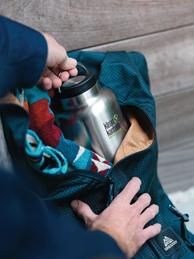 Klean Kanteen TKWide 64oz (1900ml) Insulated Stainless Steel Water Bottle with Loop Cap - Perfect for Hiking, Camping & Outdoor Adventures