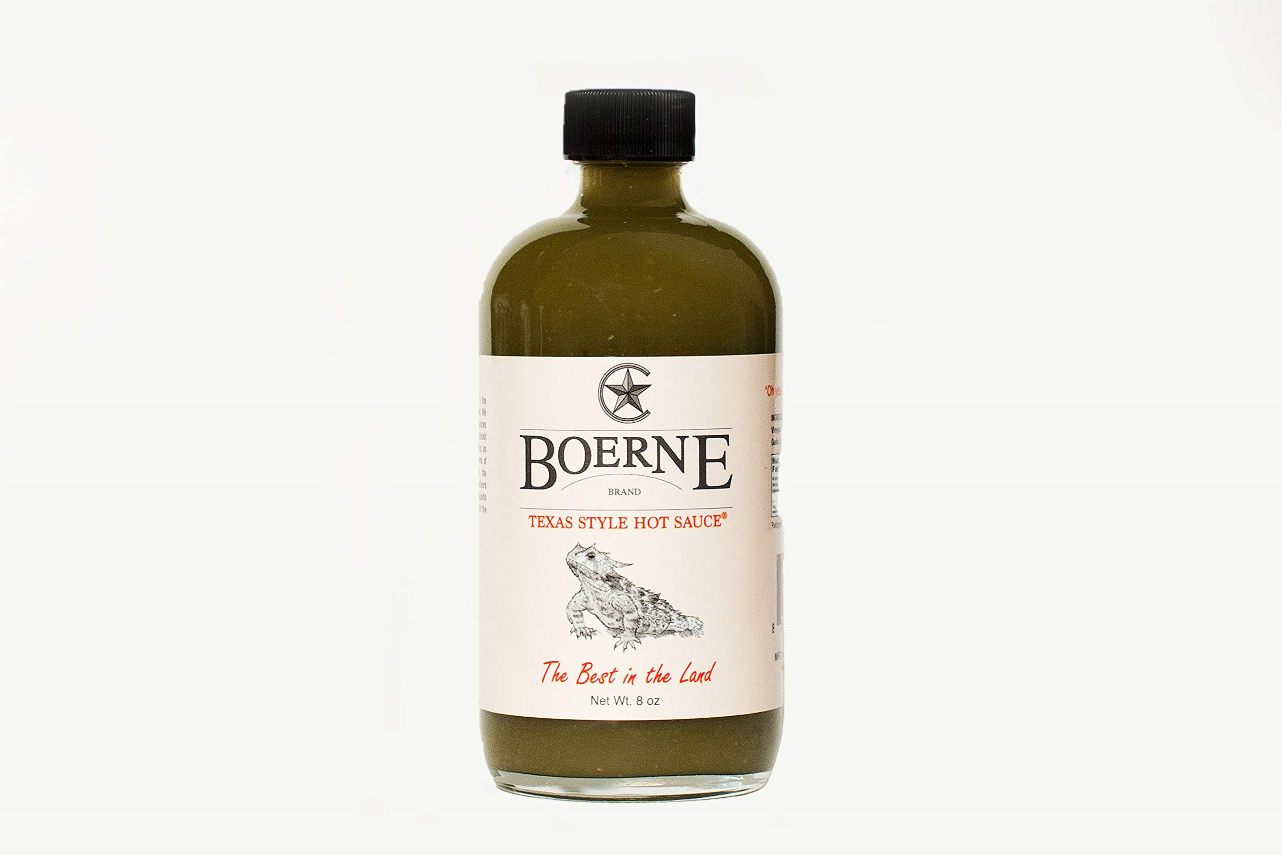 Boerne Brand Texas Style Hot Sauce - Spicy & Flavorful BBQ, Tacos, Wings & More - Perfect for Grilling, Cooking & Dipping