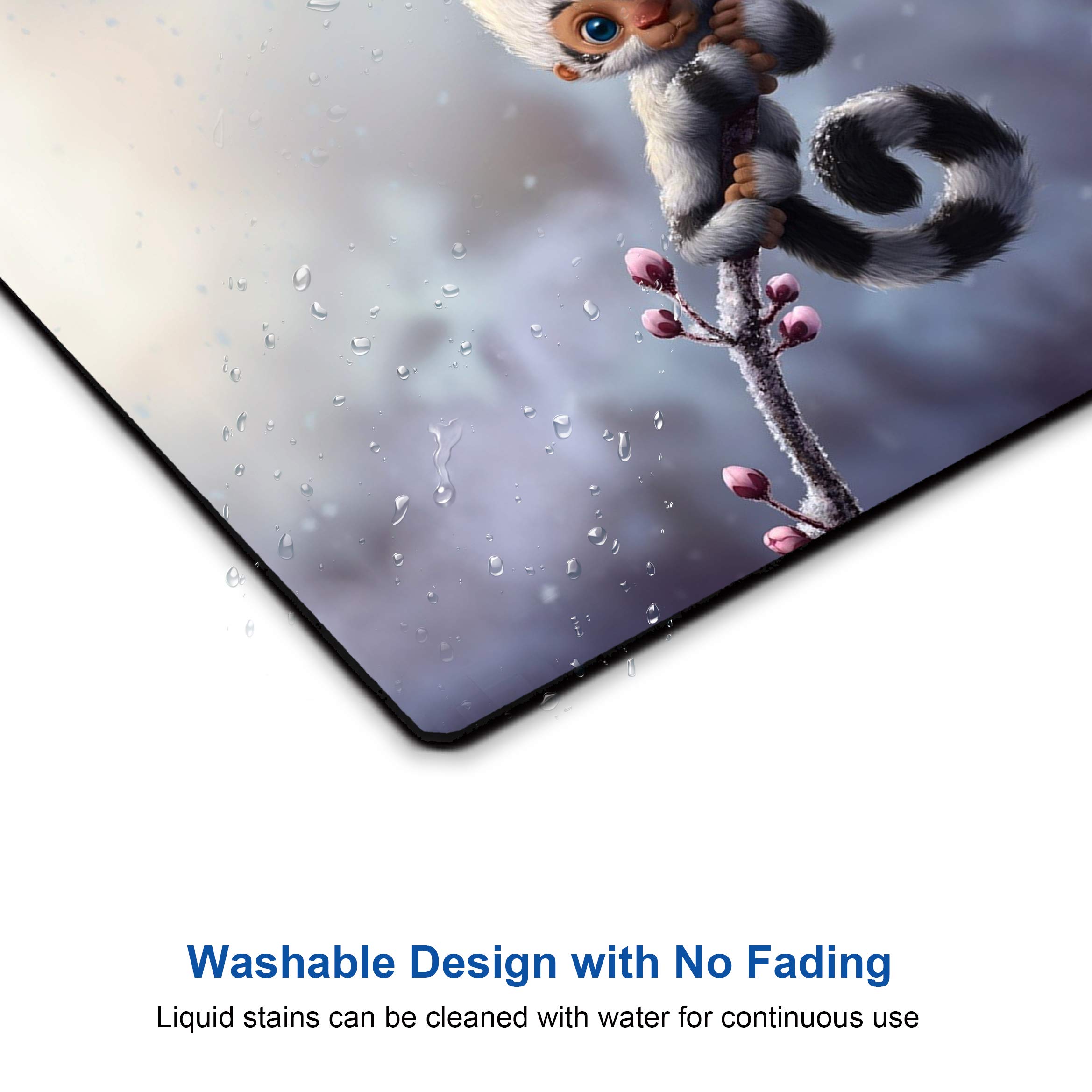 Cute Animal Monkey Mouse Pad - Non-Slip Computer Mousepad with Unique Design, Personalized Laptop Mouse Pad for Office & Gaming - Perfect Desk Accessory Gift for Home & Work Use