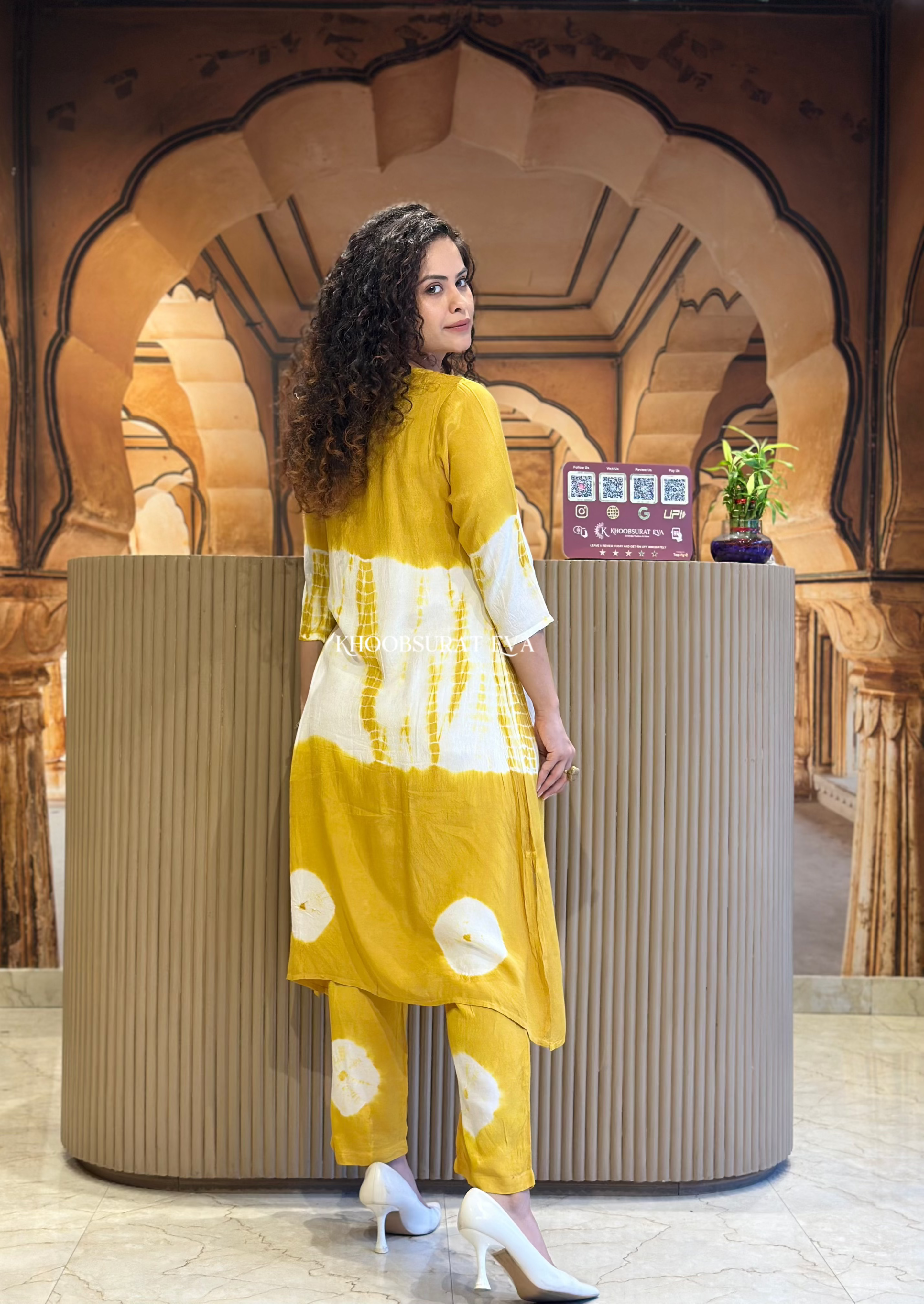 Stylish Touch Glow Yellow Kurta Set for Women - Traditional Indian Ethnic Wear for Festivals, Weddings & Special Occasions