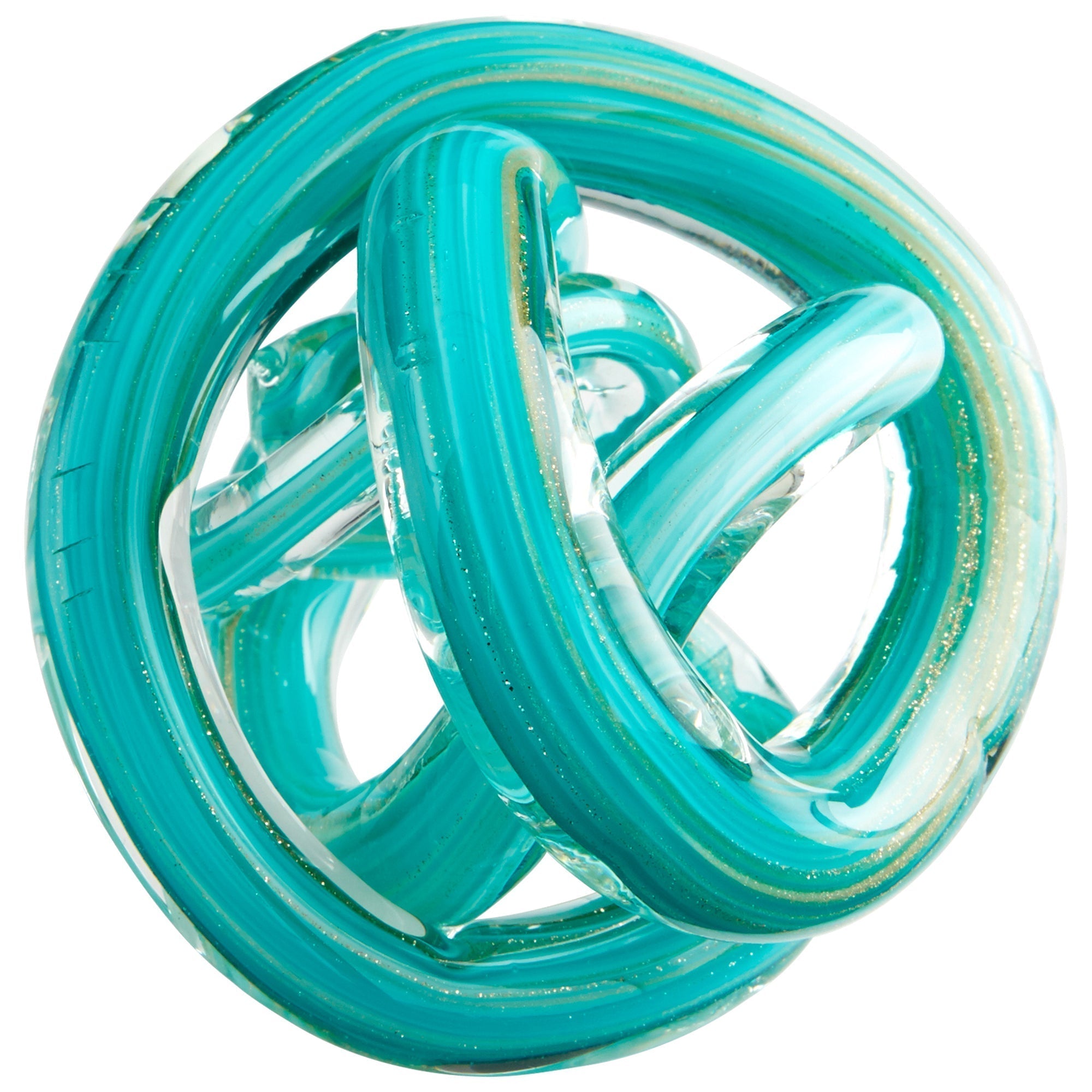 Cyan Design 06731 Tangle Filler Teal Small - Decorative Bowl for Home Decor, Table Centerpiece, Gift Idea | Perfect for Living Room, Dining Table, Office Desk