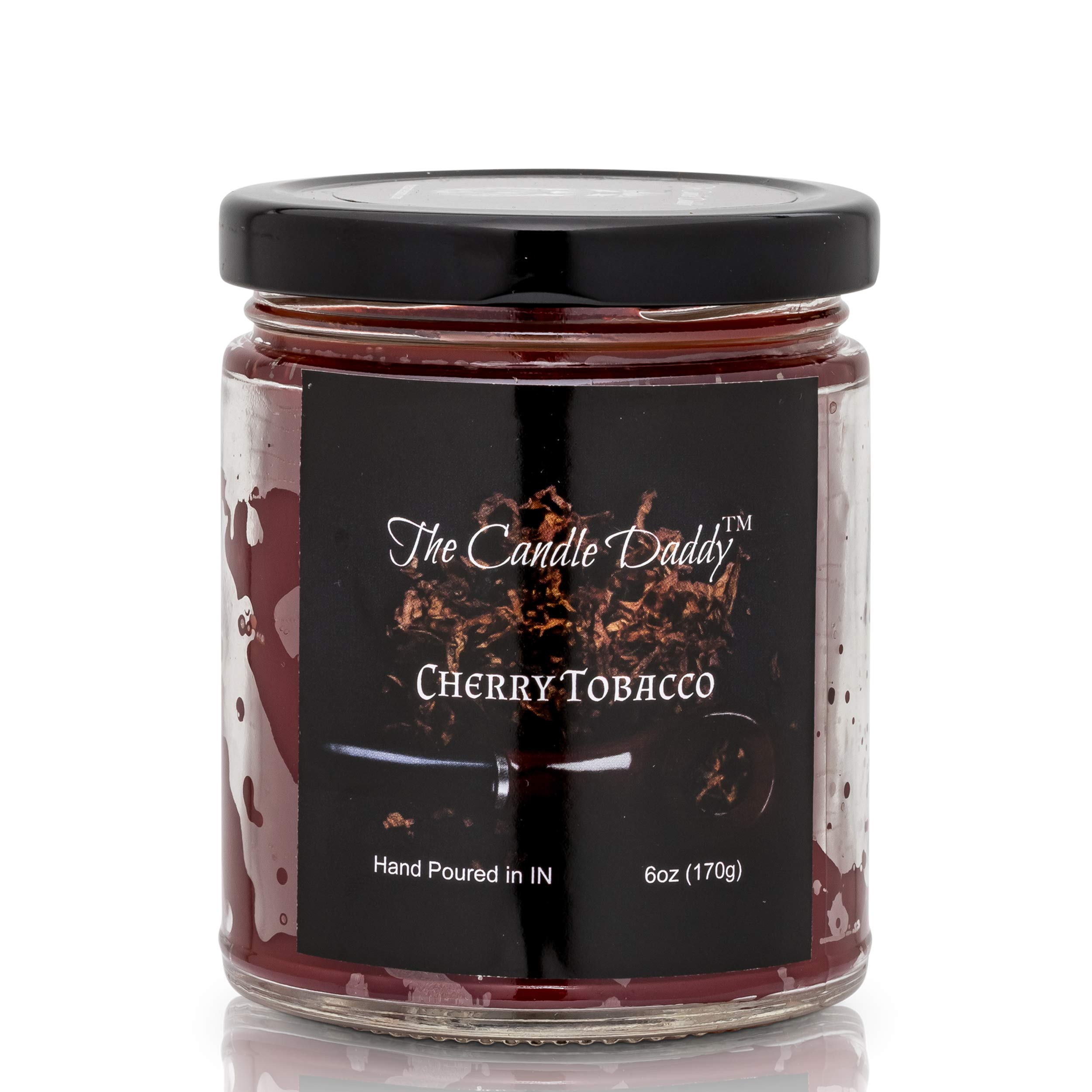 3 Pack Cherry Tobacco Scented Candles - 6 oz Each, Long-Lasting Aroma for Home, Office & Relaxation - Perfect for Gifts, Romantic Dinners & Spa Nights