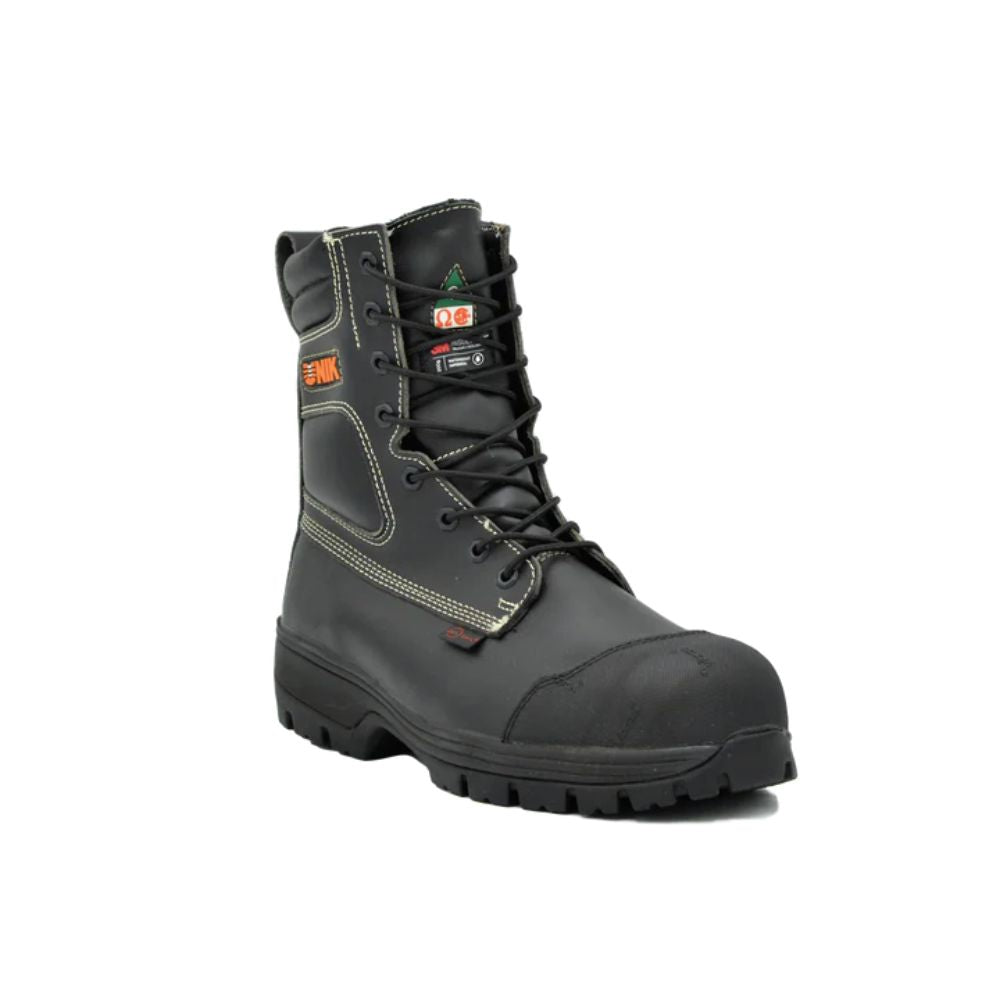 UNIK Terminator Men's 8 Composite Toe 5E Safety Work Boots with Vibram Outsole - Heavy Duty Construction for Oil Rig, Warehouse & Industrial Work