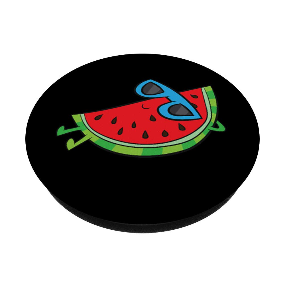 Stylish Watermelon Sunglasses with Swappable PopGrip - Summer Fruit Themed Eyewear for Beach, Pool & Outdoor Activities