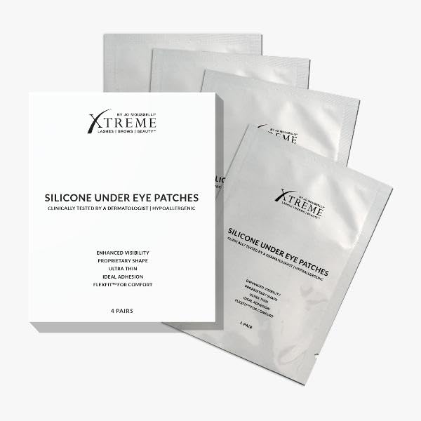 Xtreme Lasels Hypoallergenic Silicone Matte Under Eye Gel Patches - 50 Pairs for Dark Circles, Puffiness & Wrinkles | Hydrating Eye Treatment for Day & Night Use | Perfect for Travel, Work & Self-Care Routine