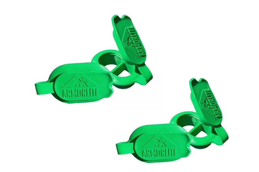 ArmorLite Drain Plug Kit - 4 Pack Kelly Green for Bathtub, Sink, and Shower Drain Protection - Heavy Duty Rubber Stopper Set for Home Plumbing Maintenance