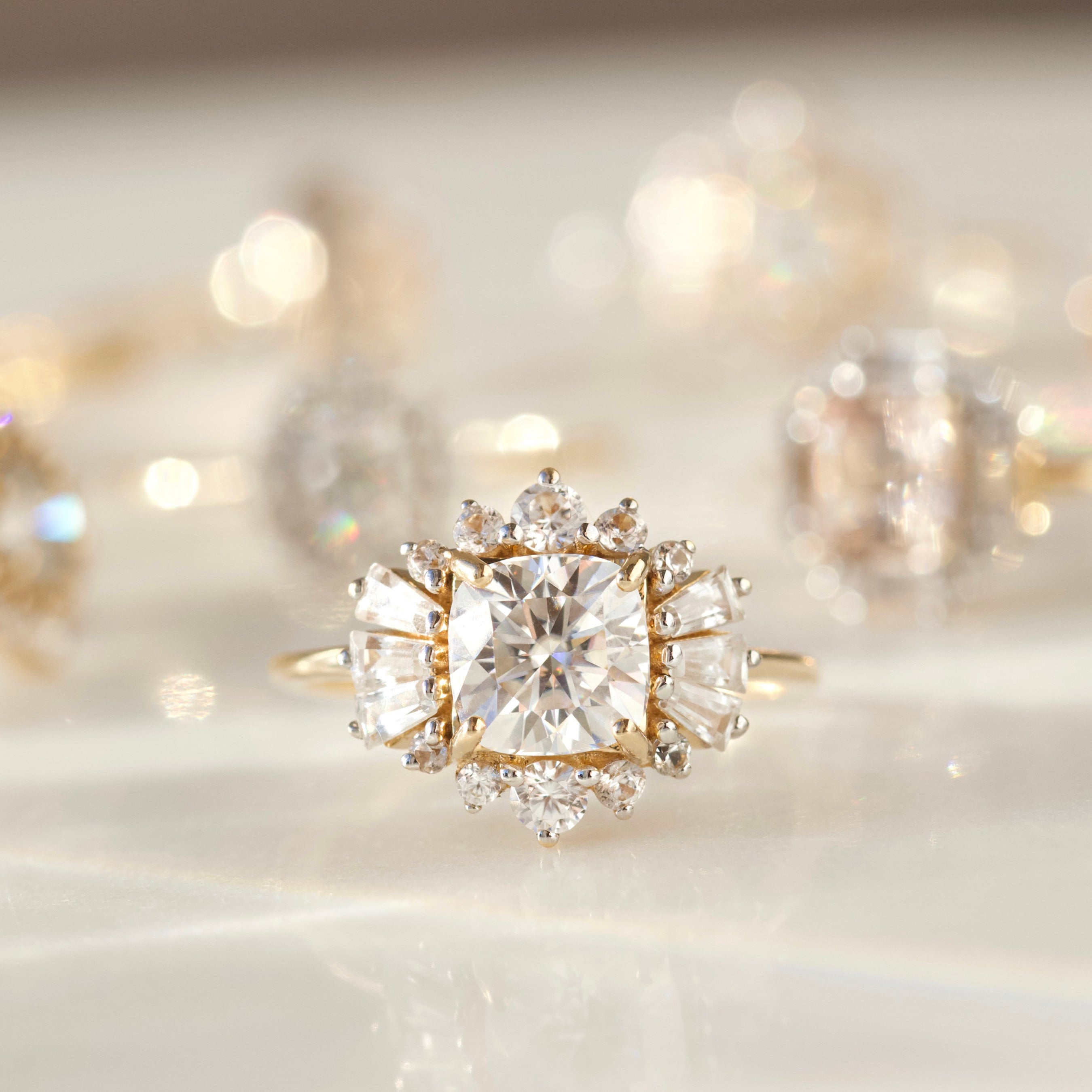 1.5ct Aria Moissanite Engagement Ring for Women - Durable & Sparkling Wedding Band - Perfect for Proposals, Anniversaries & Special Occasions