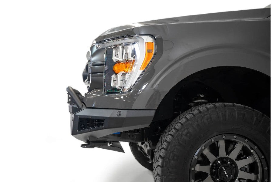 2021-2023 Ford F150 Honeybadger Front Bumper with Top Hoop - Heavy Duty Off-Road Bumper for F-150 Trucks - Perfect for Desert Racing & Overlanding Adventures