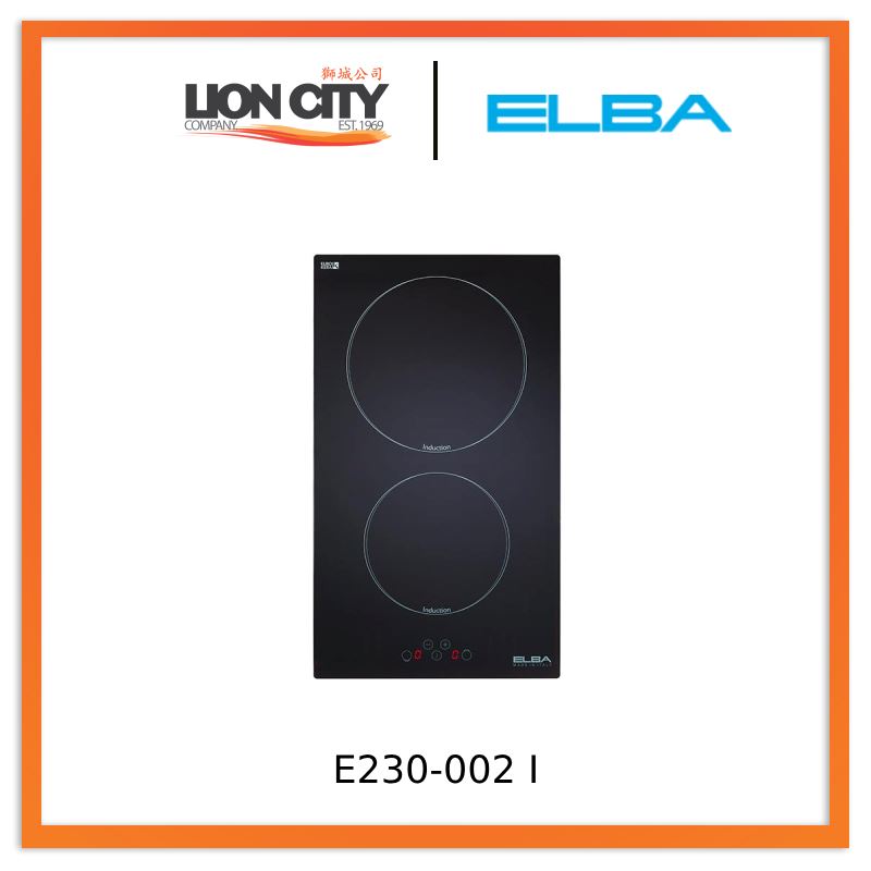 Elba 30cm 3.7kW Built-in Induction Hob with 2 Zones - E230 002I - Perfect for Small Kitchens & Modern Home Cooking