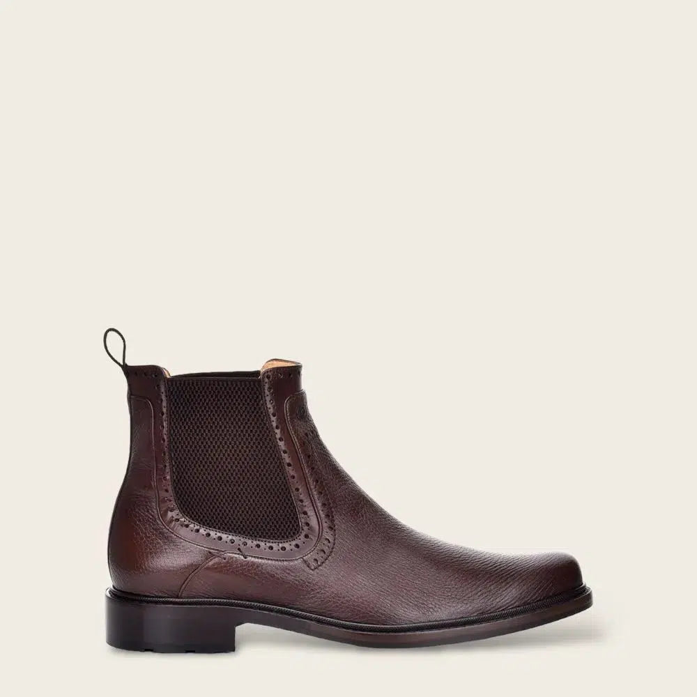 Men's Cuadra Brown Casual Calfskin Leather Ankle Boots - Comfortable & Stylish for Everyday Wear, Office & Outdoor Activities