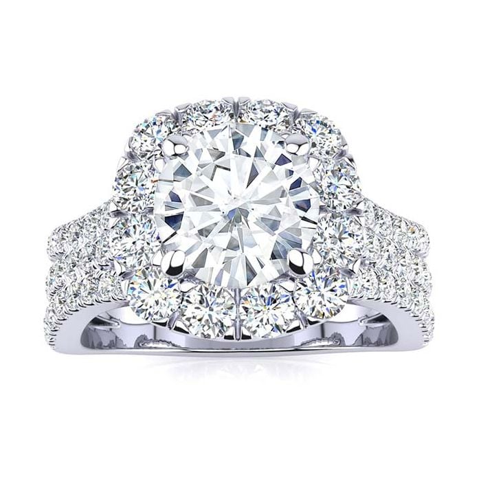 14K White Gold Lab Grown Diamond Ring for Women - Elegant Solitaire Engagement & Wedding Band - Perfect for Proposals, Anniversaries, and Special Occasions