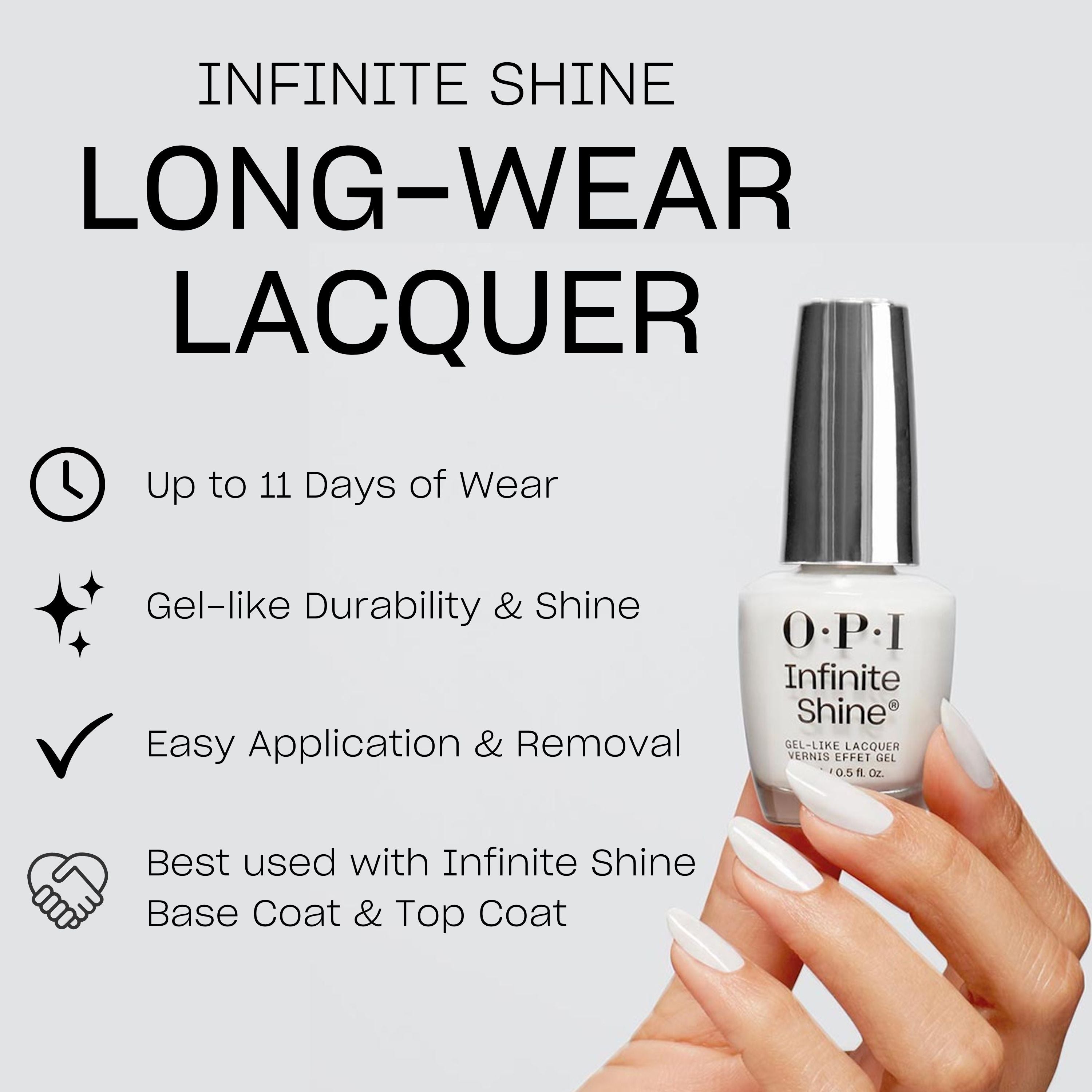 OPI Infinite Shine Nail Polish - Don't Bossa Nova Me Around™ (15ml) Long-Lasting Gel-Like Shine - Perfect for Salon Quality Manicures at Home & Special Occasions