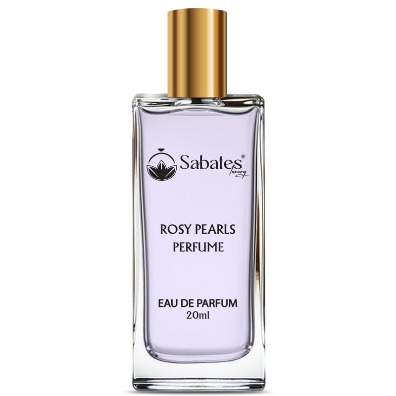 Sabates Rosy Pearls Perfume for Women - Long Lasting Floral Beach Fragrance with Fresh Pear Notes | Perfect for Summer Days, Beach Vacations & Romantic Date Nights