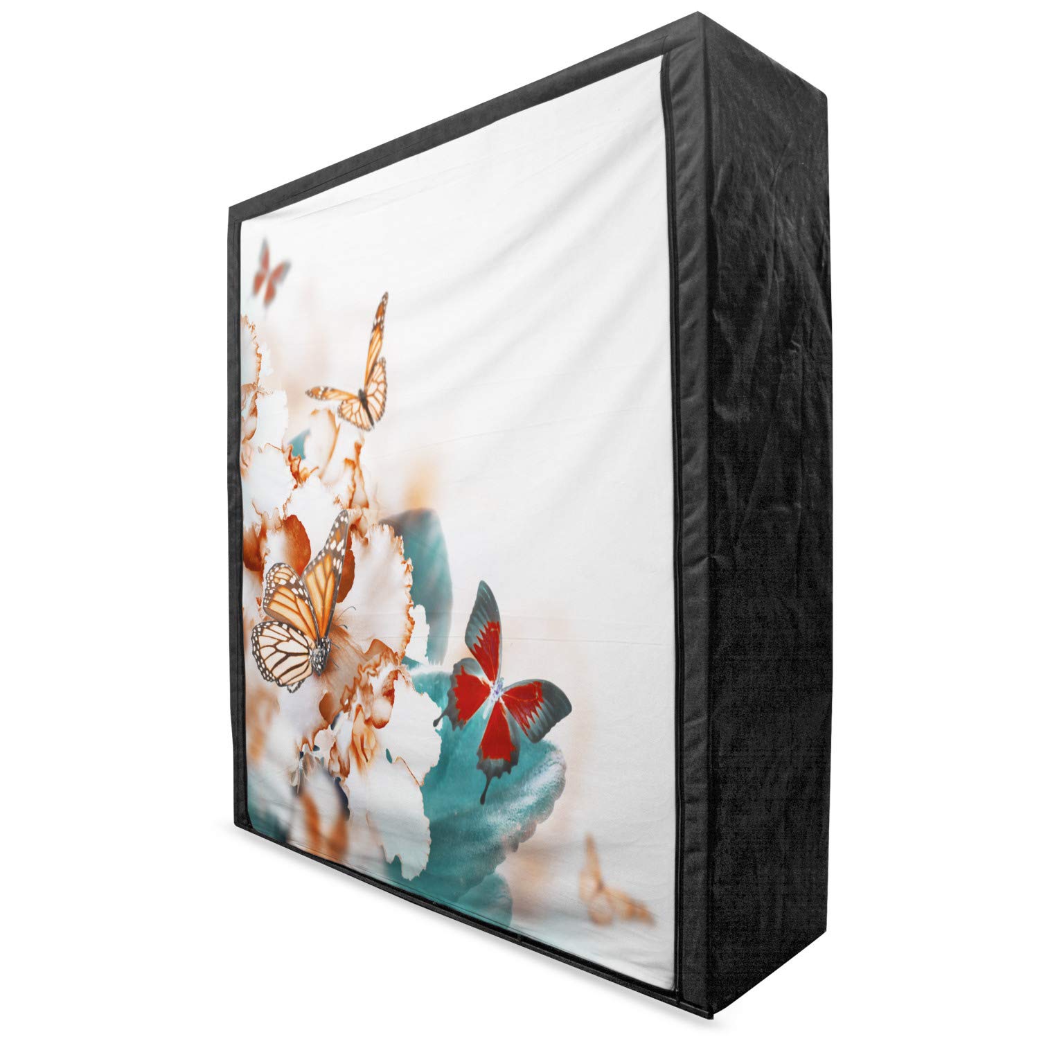 Ambesonne Portable Fabric Wardrobe with Shelves - 59