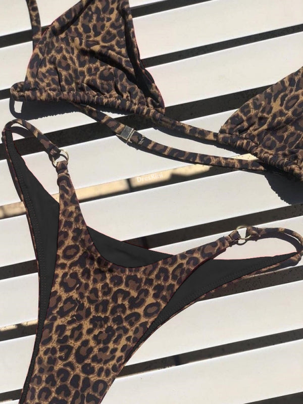 ZASUWA Women's Sexy Animal Print Bikini Set - Swimwear for Beach, Pool Party & Summer Vacation