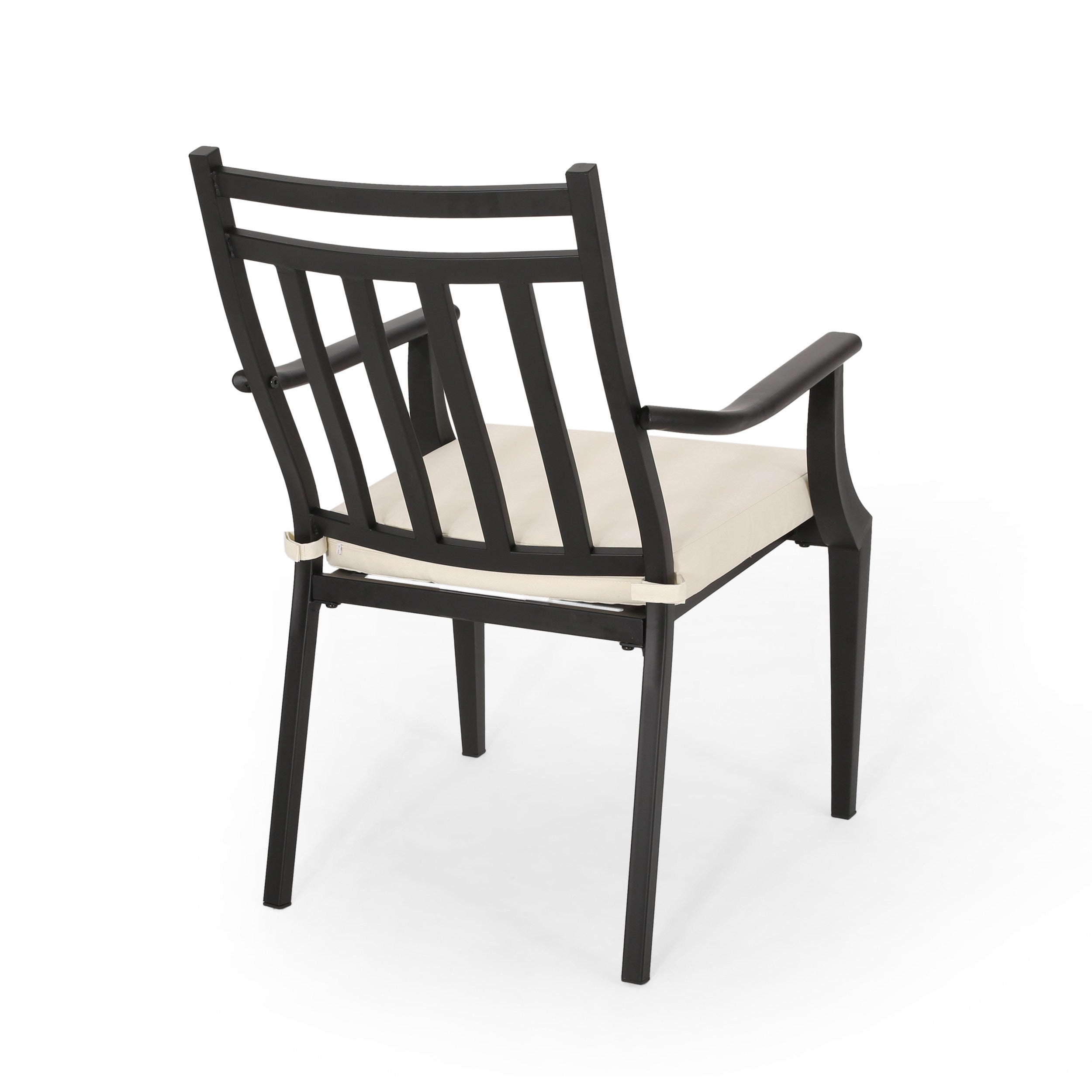 DELMAR 3-Piece Outdoor Metal Bistro Set - Patio Dining Table and Chairs for Garden, Balcony & Backyard - Rust-Resistant Steel Cafe Set for Coffee, Tea & Relaxing Outdoors