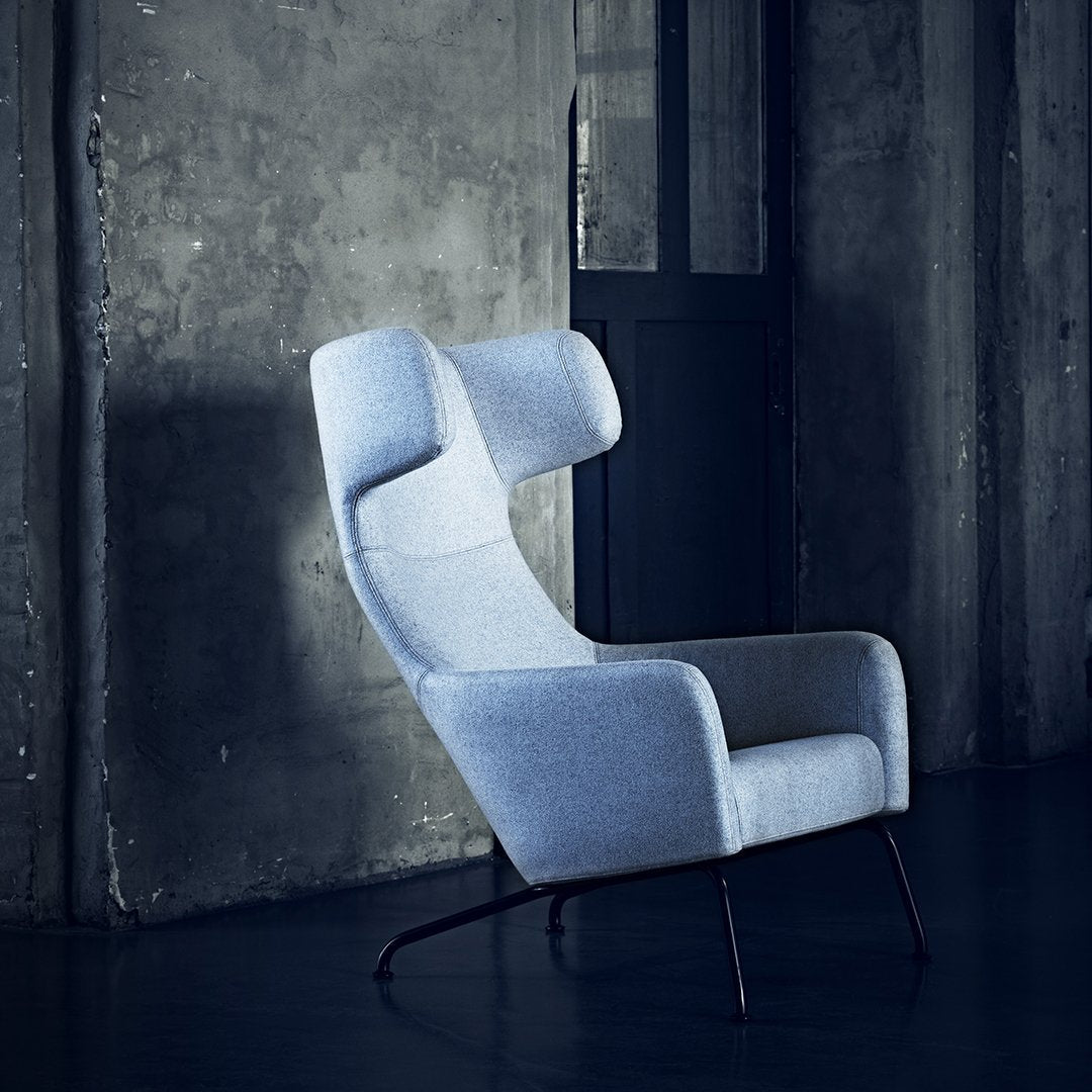 Havana Wing Chair - Mid-Century Modern Accent Armchair for Living Room, Bedroom & Office - Comfortable Upholstered Lounge Chair with High Back Support - Perfect for Reading, Relaxing & Home Decor