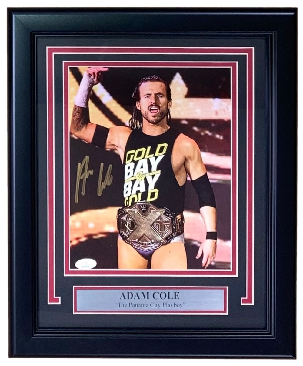 Adam Cole Autographed WWE NXT 8x10 Photo - JSA Certified Memorabilia for Wrestling Fans & Collectors - Perfect for Man Cave, Sports Bar Decor or Gift for Wrestling Enthusiasts