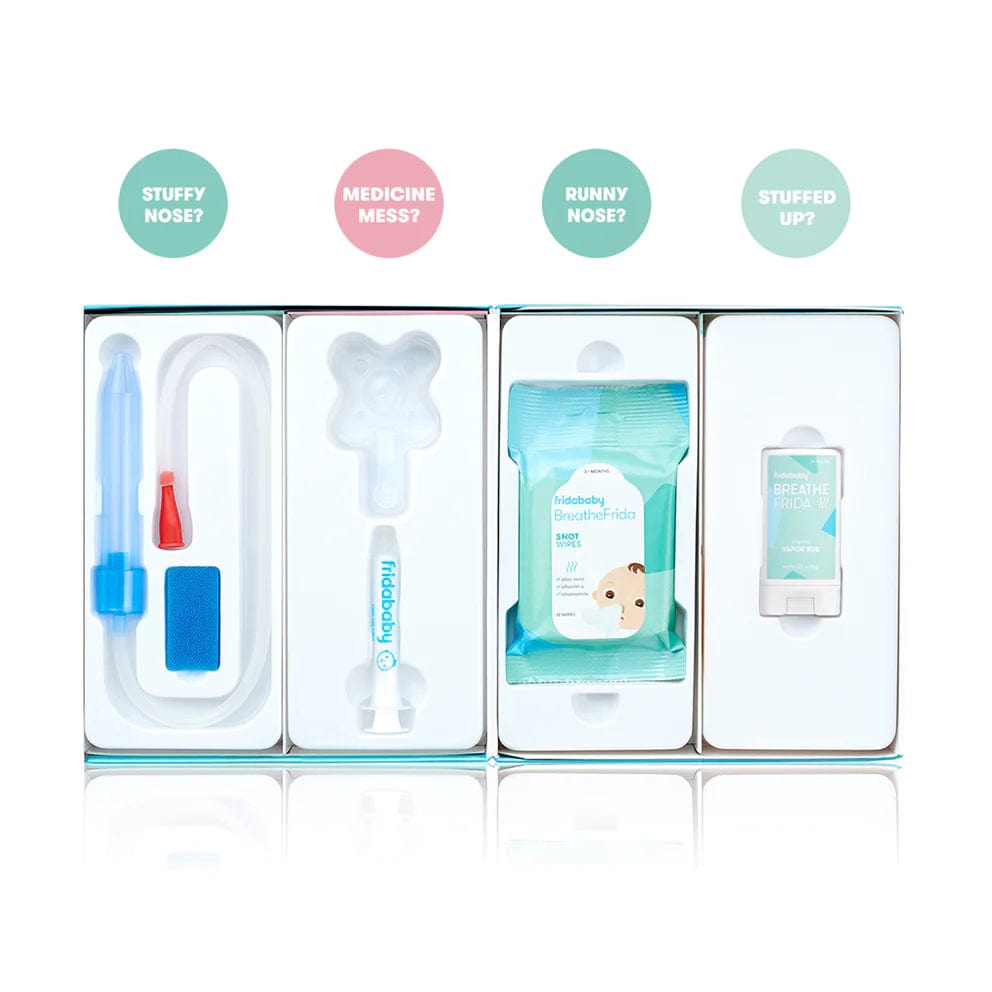 Fridababy Sick Day Prep Kit - Essential Baby Care Set for Cold & Flu Relief - Perfect for Newborns & Toddlers at Home or Travel