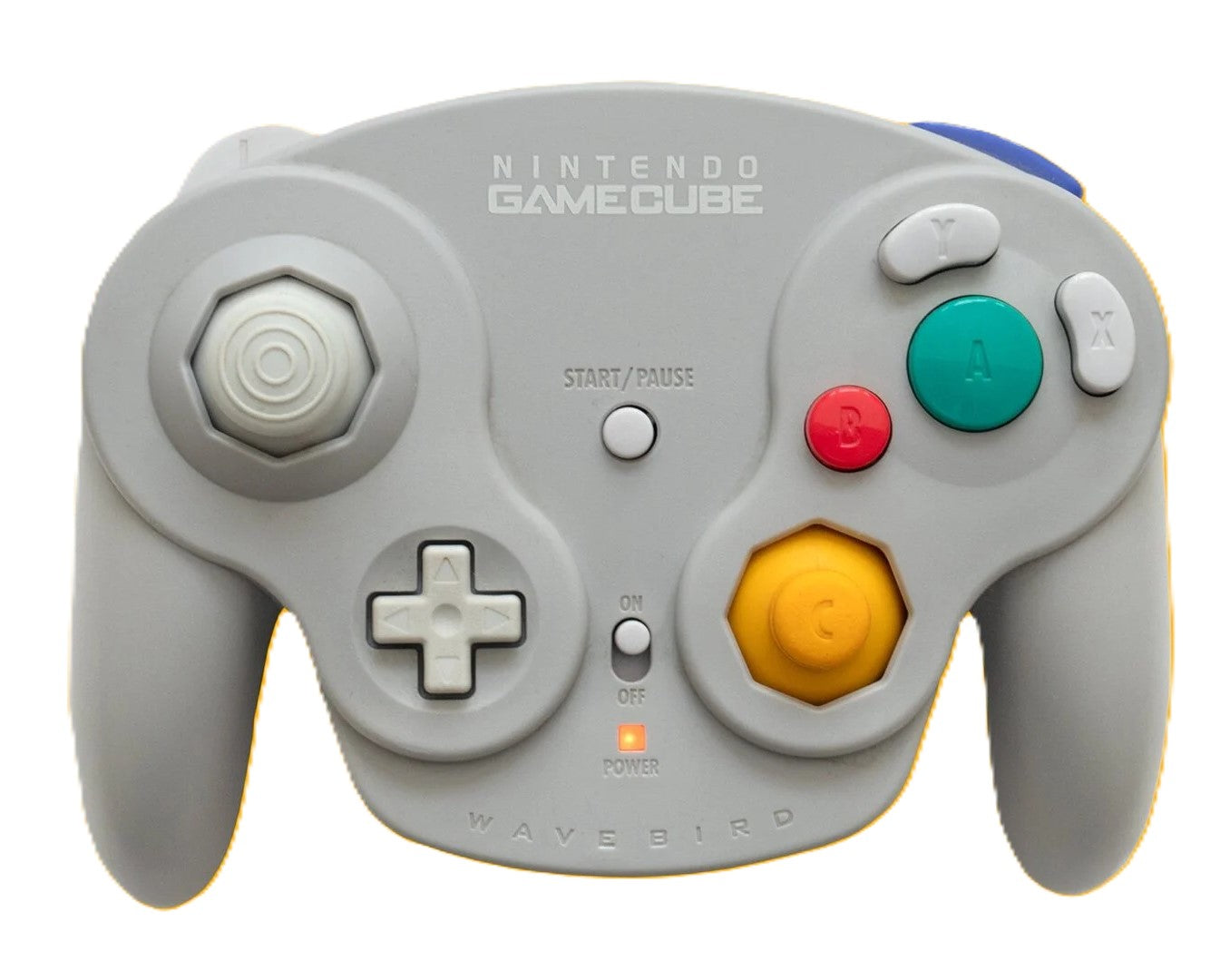 Original Nintendo GameCube Wavebird Wireless Controller - Gray | Compatible with GameCube & Wii | Perfect for Retro Gaming & Multiplayer Sessions