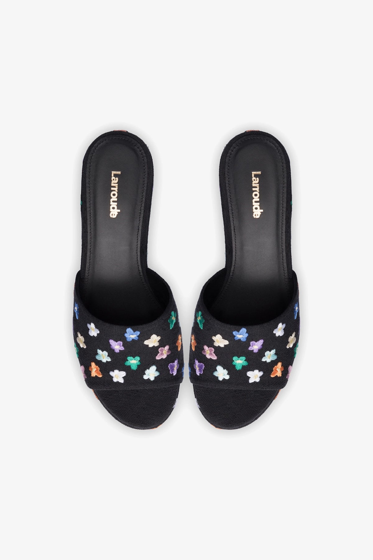 Miso Platform Sandal for Women - Black Linen Comfortable Summer Sandals | Casual Walking, Beach Vacation, and Everyday Wear