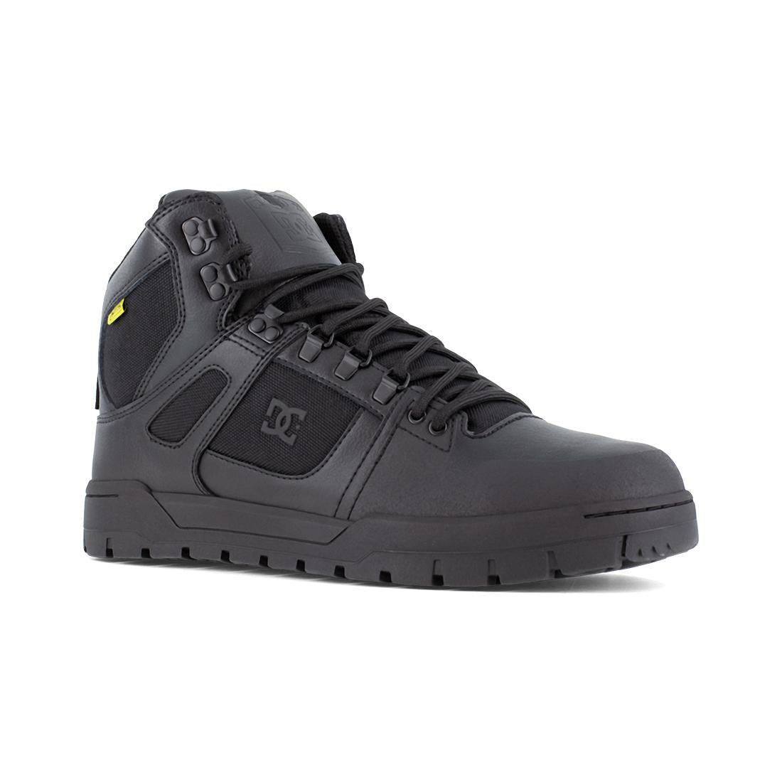 Pure Work Composite Toe Waterproof Mid-Cut Safety Boots with Metatarsal Guard - Black | OSHA Compliant Work Boots for Construction, Warehouse & Outdoor Jobs