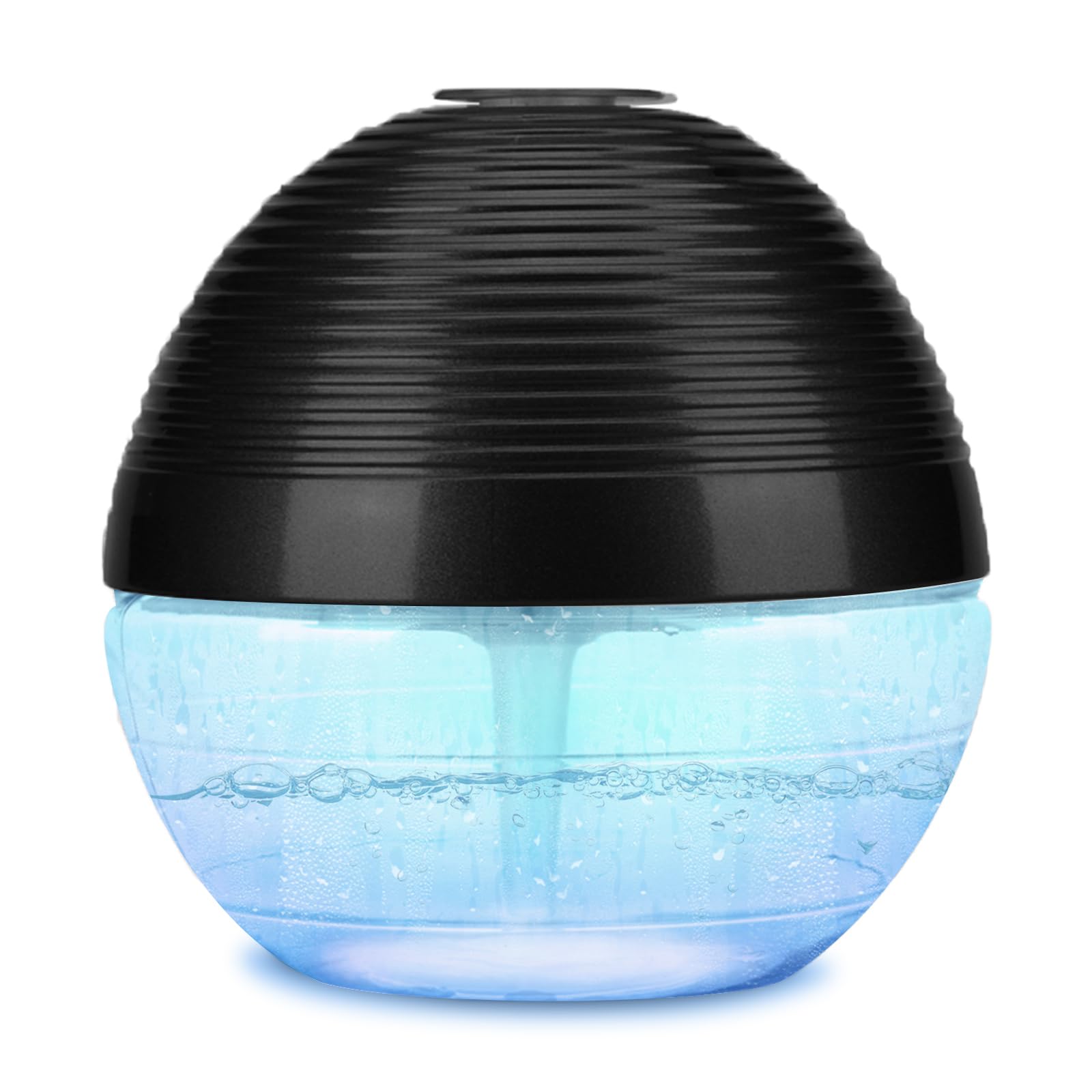 Water-Based Air Purifier & Freshener with 6 Colorful LED Lights - Portable Air Washer & Revitalizer for Home, Office, Bedroom (Black) | Improves Indoor Air Quality & Creates Relaxing Atmosphere