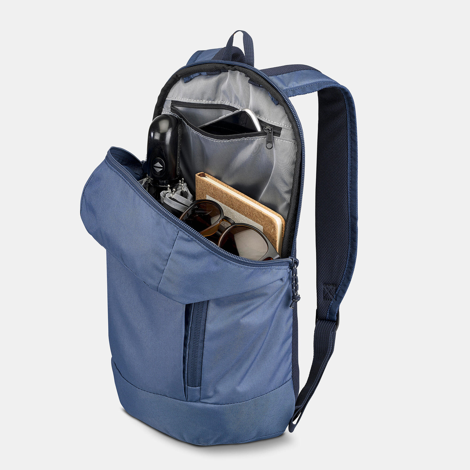 Quechua NH Arpenaz 100 10L Lightweight Hiking Backpack - Water-Resistant Daypack for Outdoor Adventures, Camping & Travel