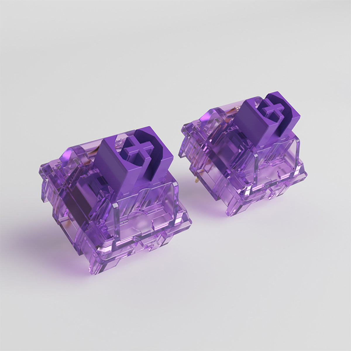 Akko CS Jelly Purple Mechanical Keyboard Switches - 45 Pack | Linear Silent Switches for Gaming & Typing | Compatible with Custom Keyboards & PC Builds | Perfect for Office Work, Gaming & Programming