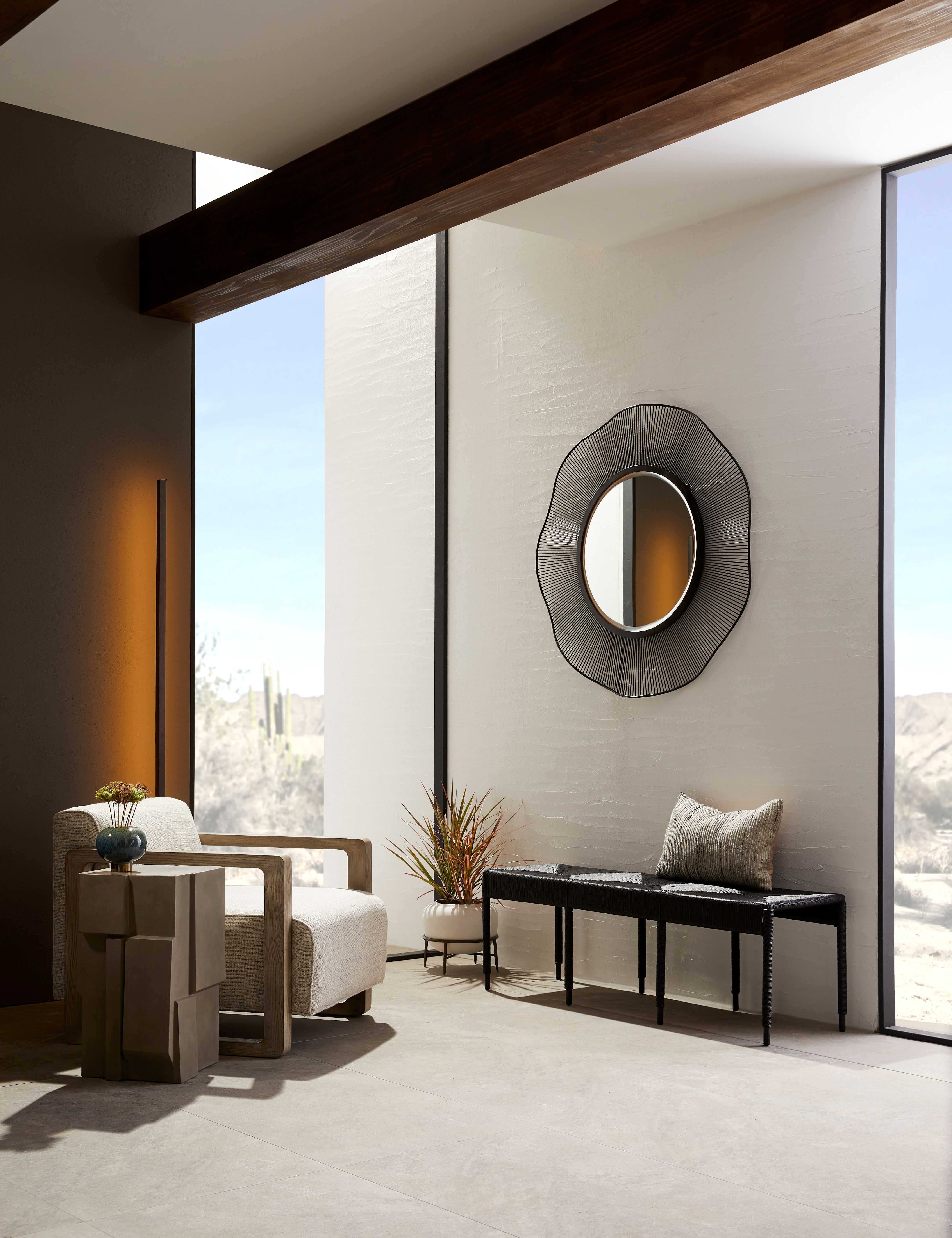 Arteriors Olympia Mirror - Elegant Wall Mirror for Home Decor, Living Room, Bedroom & Entryway - Perfect for Adding Style & Light to Any Space
