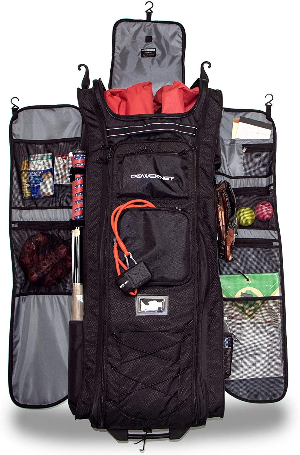 PowerNet All Gear Transporter - Heavy Duty Equipment Carrier for Construction, Camping & Outdoor Adventures | Durable Transport Solution for Tools, Gear & Supplies