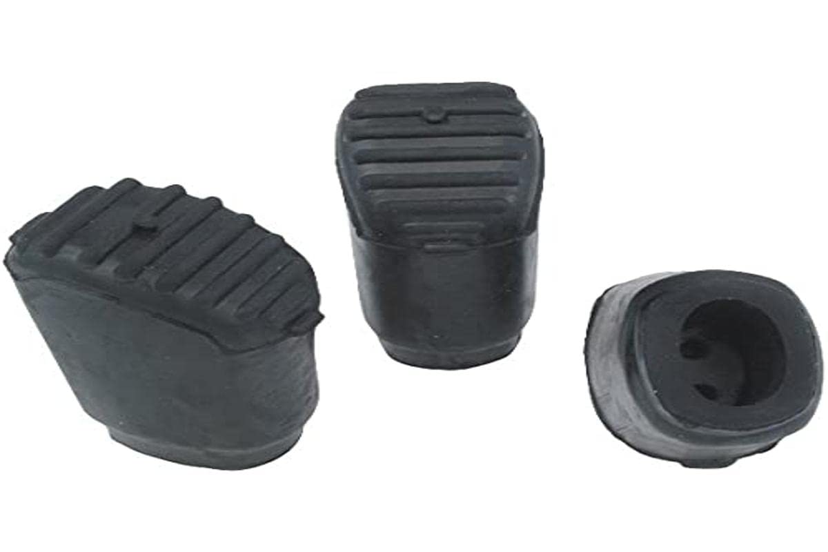 Gibraltar SC-PC08 Elliptical Leg Rubber Feet for Floor Toms - 3 Pack - Drum Hardware Accessories for Stability and Vibration Reduction - Perfect for Live Performances, Studio Recording, and Practice Sessions
