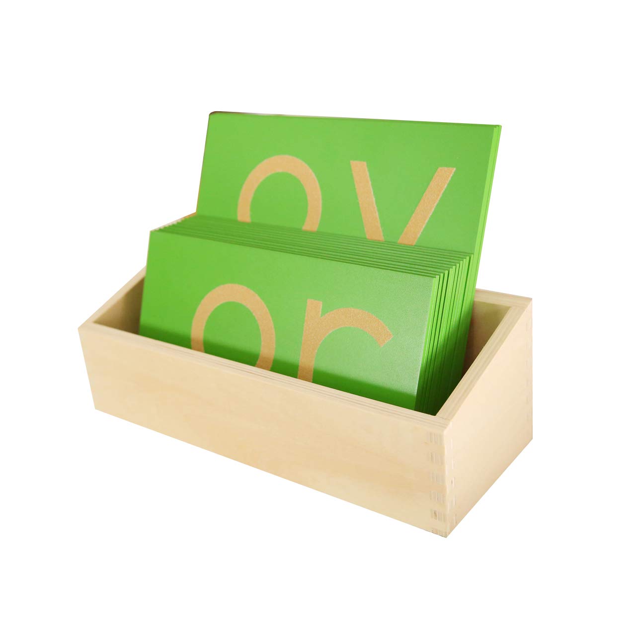 Montessori Lower Case Double Sandpaper Letters Storage Box - Empty Organizer for Kids Learning Tools | Perfect for Classroom, Homeschool & Early Childhood Education