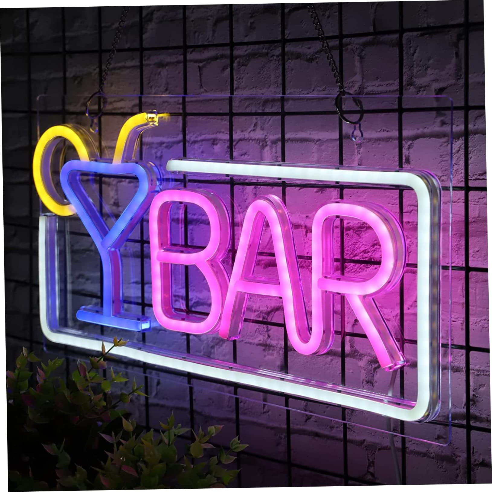 Alipis Acrylic LED Night Sign Light - Customizable Open Decoration for Clubs, Bars & Home Parties | Dimmable Atmosphere Lighting for Wall & Tabletop