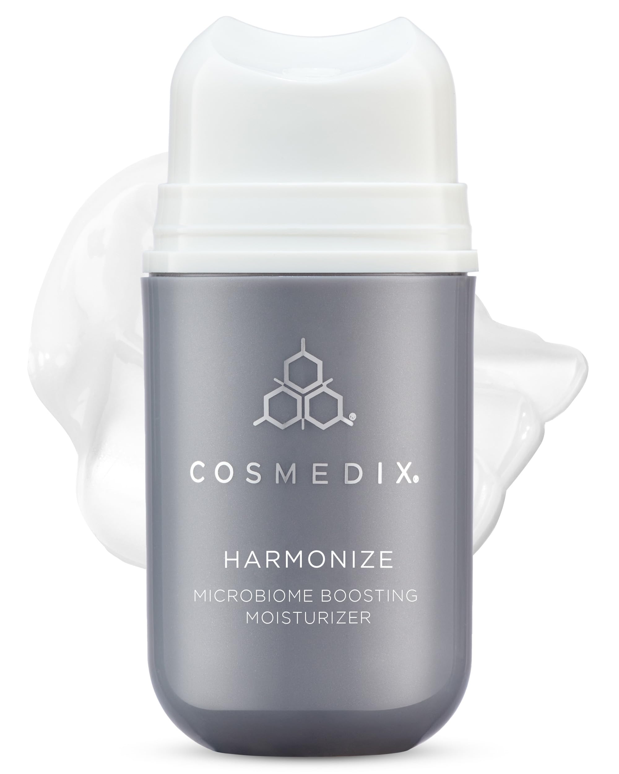 COSMEDIX Harmonize Microbiome Boosting Moisturizer - Ultra-Light Prebiotic Face Lotion for All Skin Types | Hydrating Facial Cream for Softer, Smoother & Radiant Skin | Perfect for Daily Skincare Routine & Post-Workout Refreshment