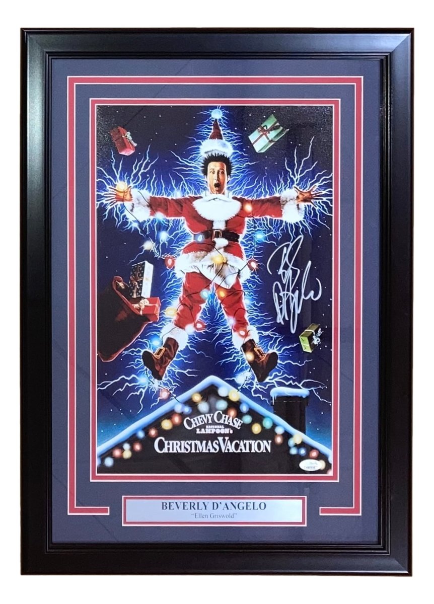 Beverly D'Angelo Autographed Framed 11x17 Photo - National Lampoon's Christmas Vacation Movie Memorabilia with JSA Certificate - Perfect for Movie Fans, Home Theater Decor & Holiday Gift Giving