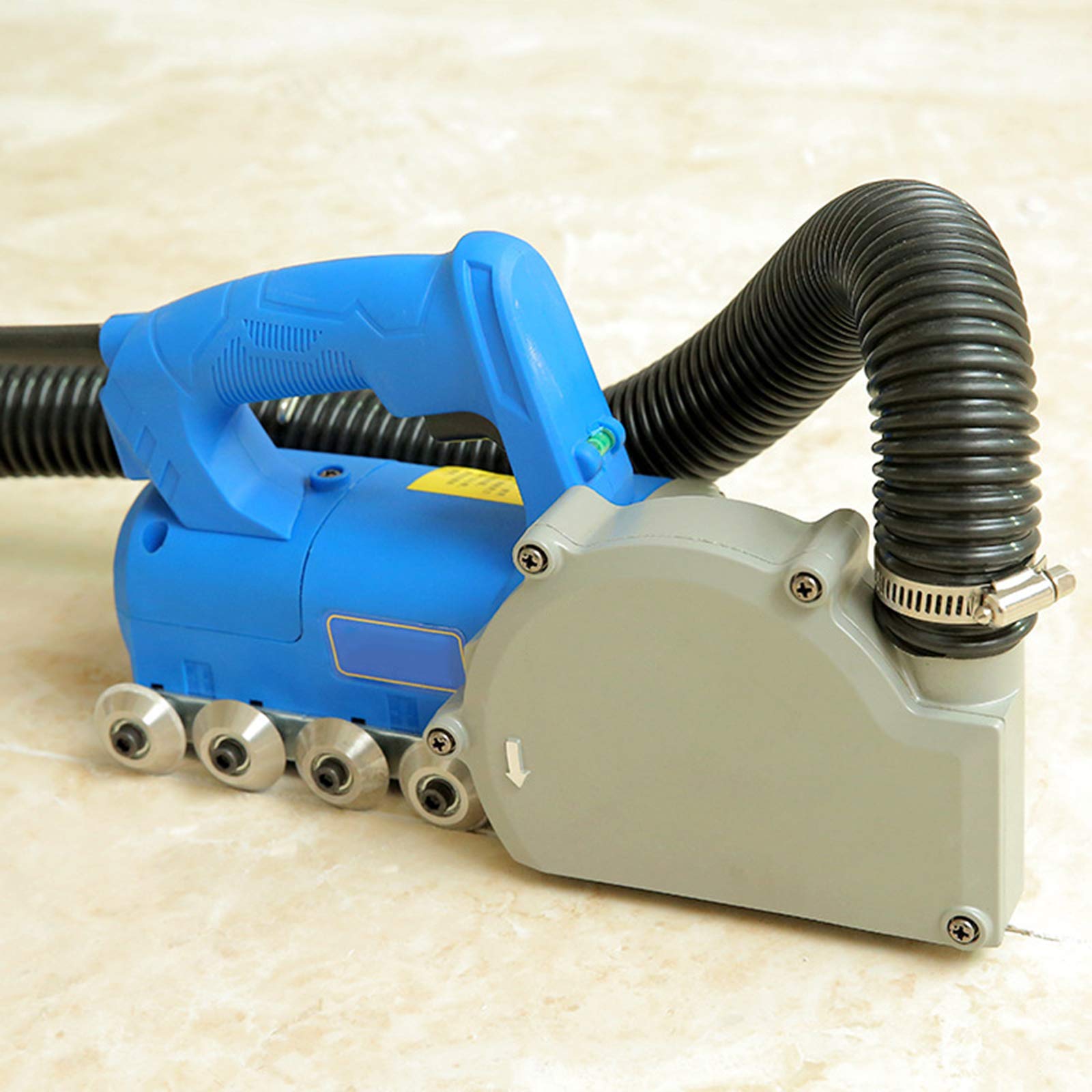 Electric Tile Cleaner and Vacuum for Grout Cleaning - 6 Speed Adjustable 110V Hard Floor Cleaner for Kitchen, Bathroom & Tile Floors