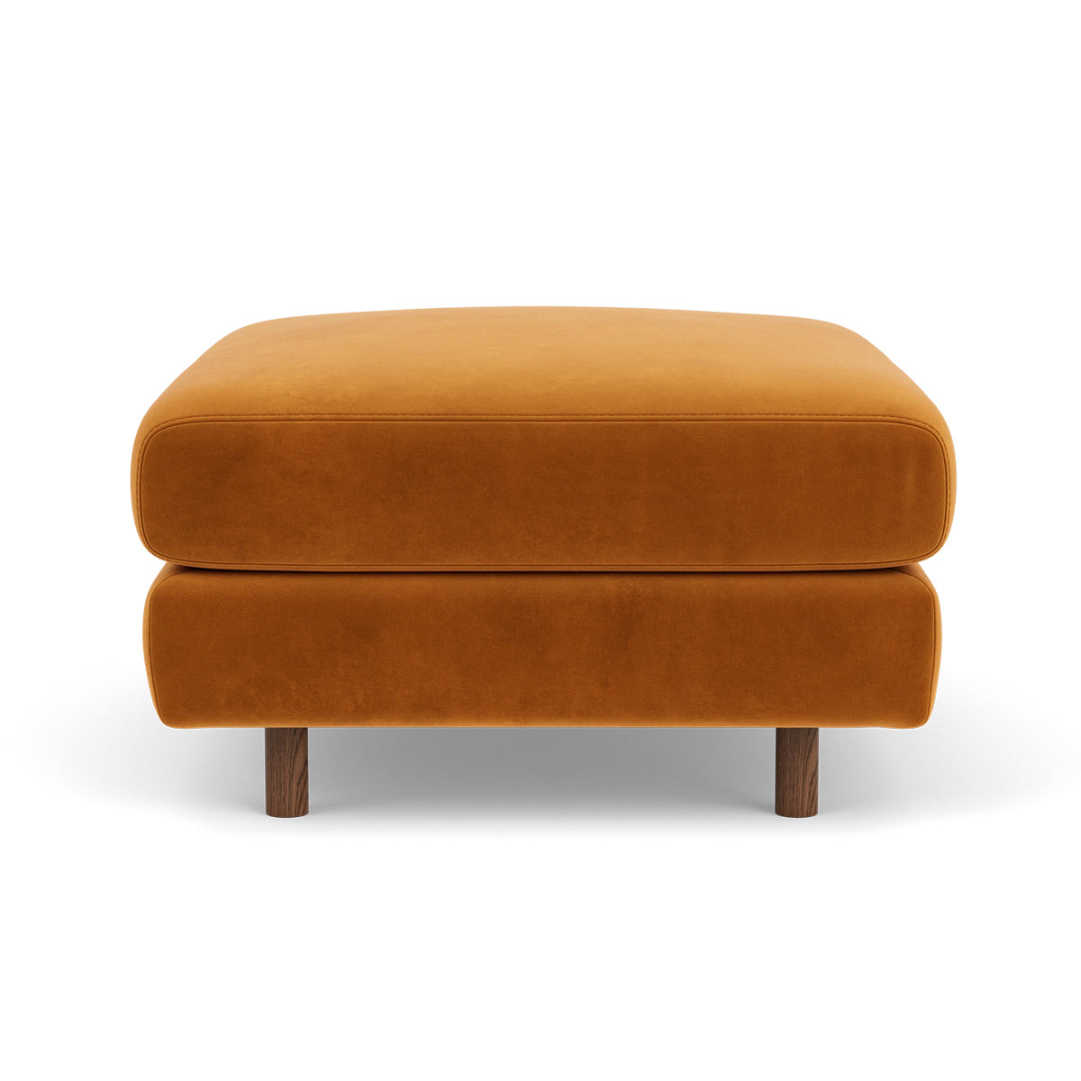Luxury Dylan Velvet Ottoman - Soft Velvet Upholstered Storage Footrest Stool for Living Room, Bedroom & Home Decor - Perfect for Extra Seating, Footrest & Stylish Storage
