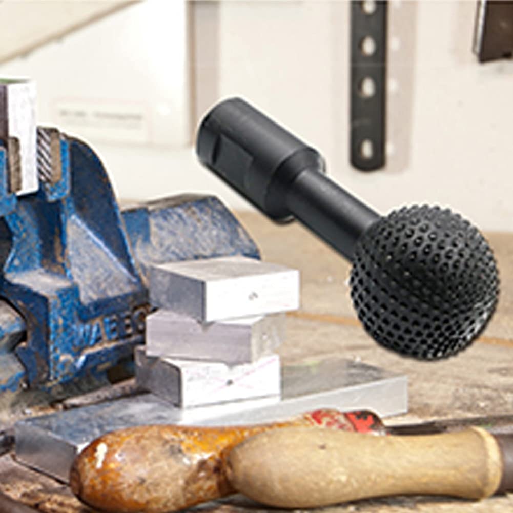 Rotary File Steel Wood Carving Grinding Head - 10mm Electric Ball-Shape Milling Cutter for Angle Grinder | Woodworking Hand Tool for DIY Projects & Professional Use | Perfect for Carving, Shaping & Smoothing Wood, Metal & Plastic Surfaces