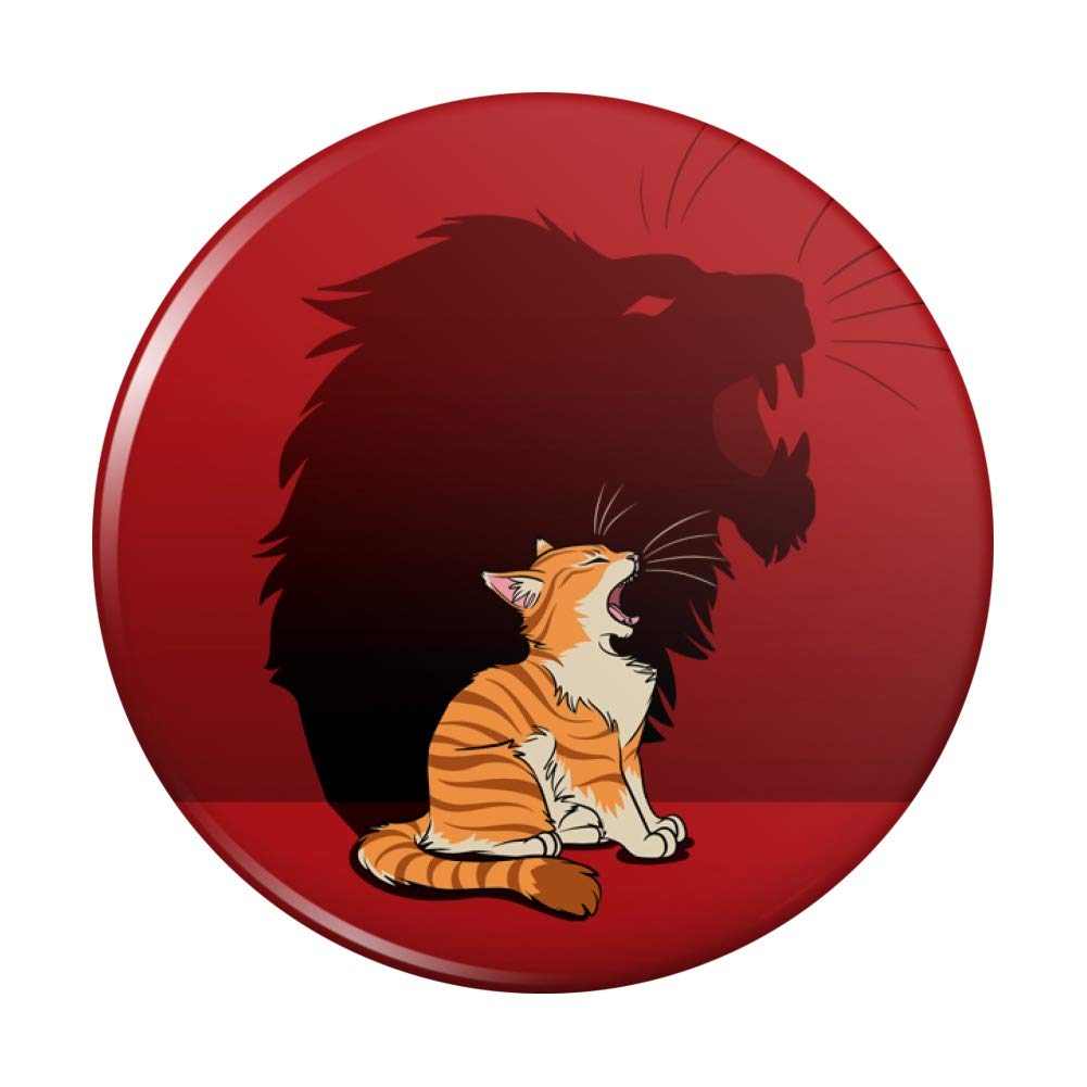 Little Kitten Lion Roar Refrigerator Magnet - Cute Animal Kitchen Decor for Fridge, Office & Home Organization (Set of 6) - Perfect for Holding Photos, Notes & Reminders