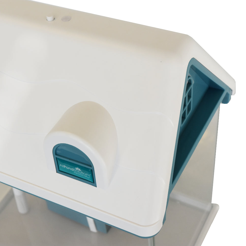 12L Small White Nano Fish Tank for Kids - Perfect for Bedrooms, Classrooms & Small Spaces