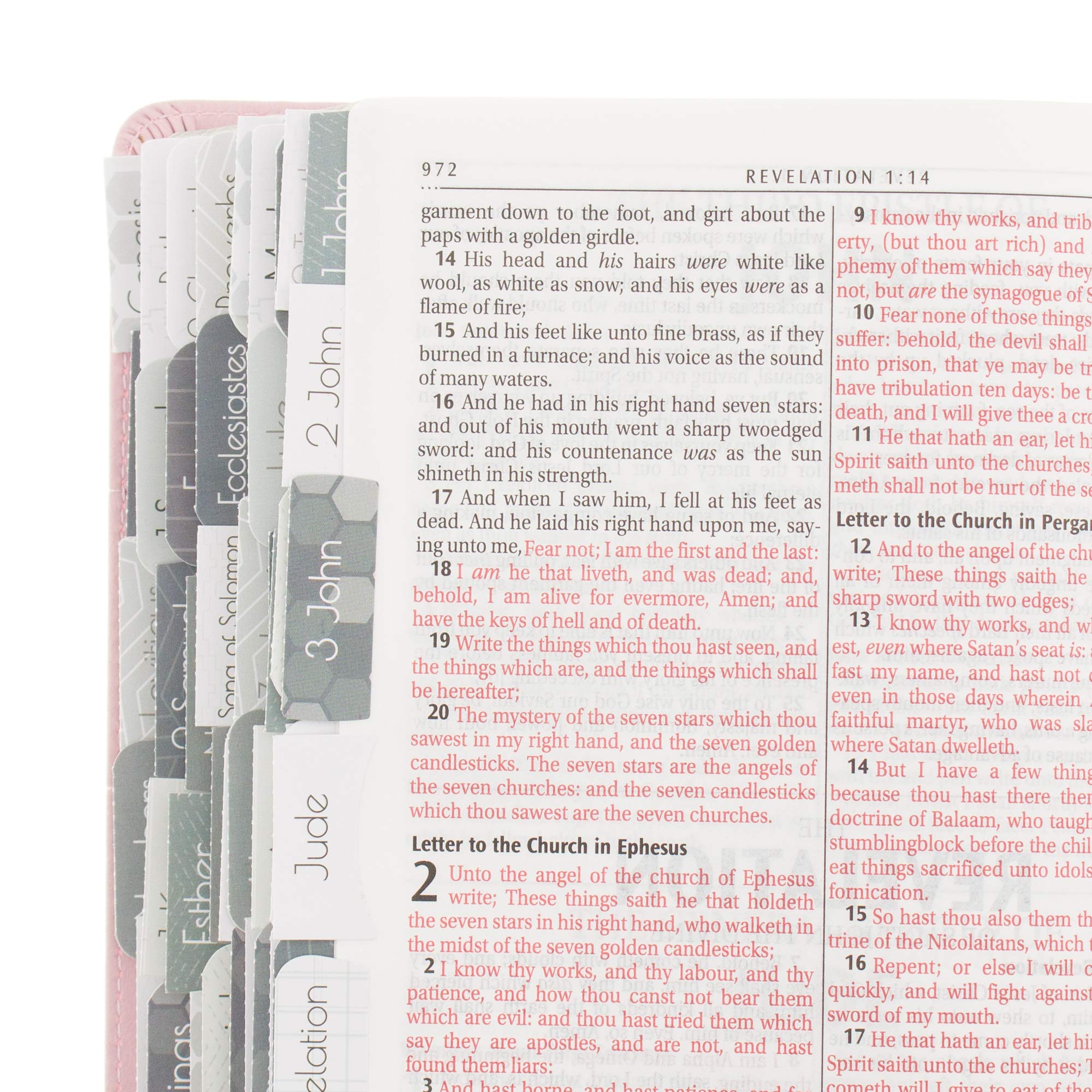 Premium Bible Tabs - Colorful Peel & Stick Book Indexing Labels (1.25