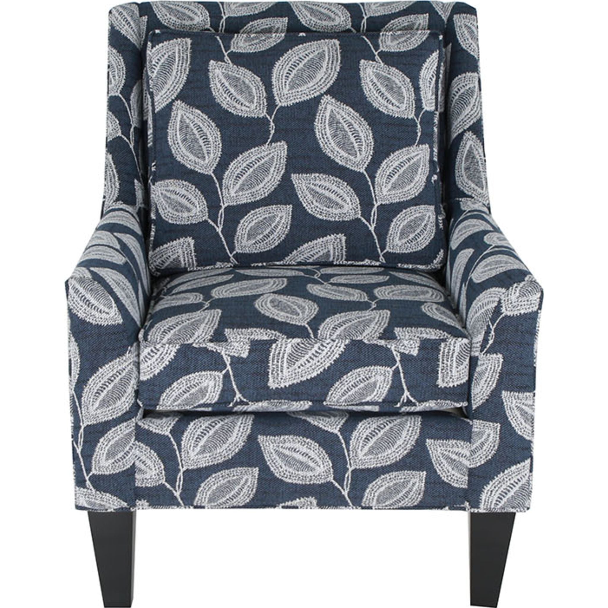 Stylish Ashton Accent Chair in Indigo Blue - Perfect for Living Room, Bedroom & Home Office Decor
