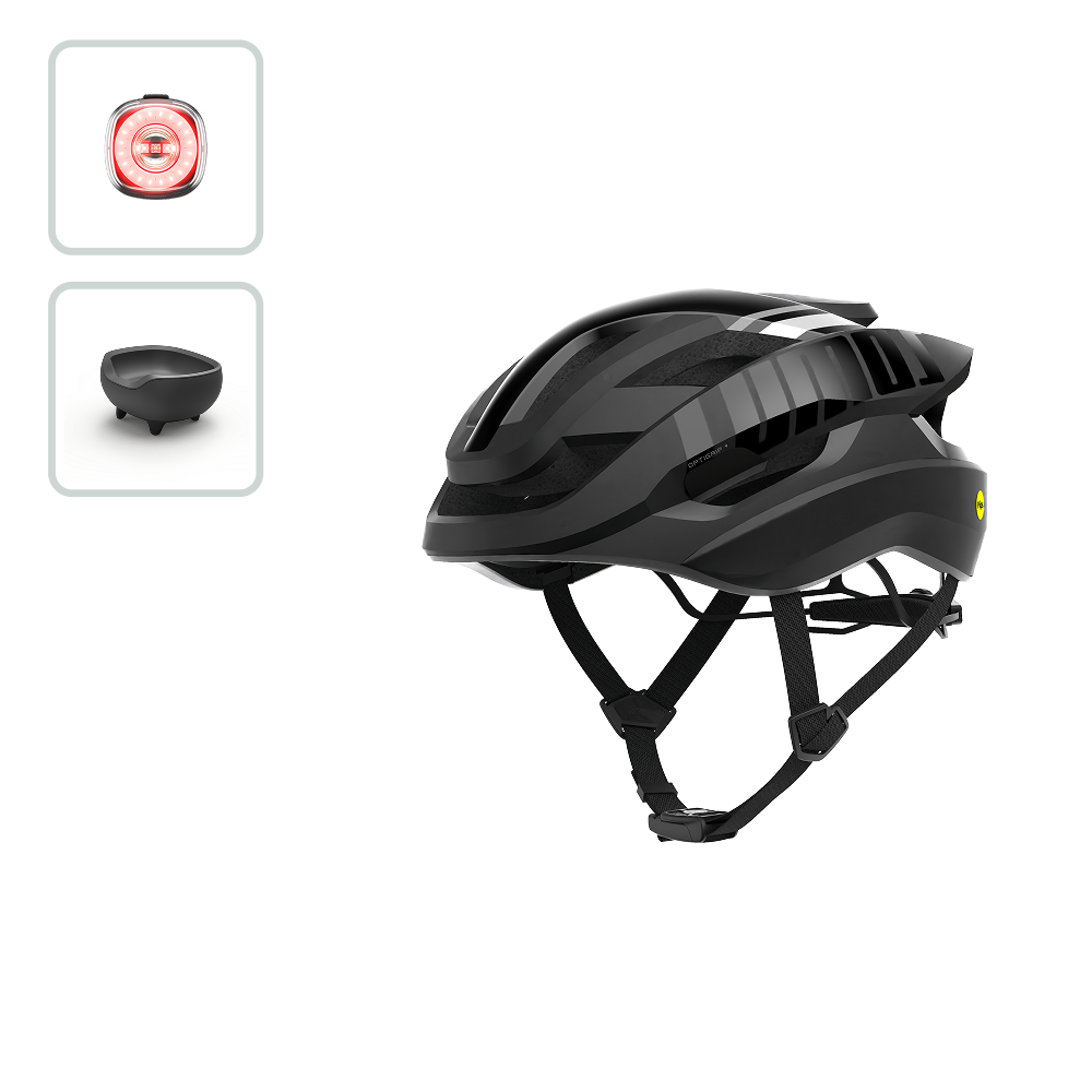 Lumos Ultra Fly Pro Smart Bike Light with Firefly & Charging Cradle - High Visibility Cycling Safety Light for Night Riding, Commuting & Urban Biking