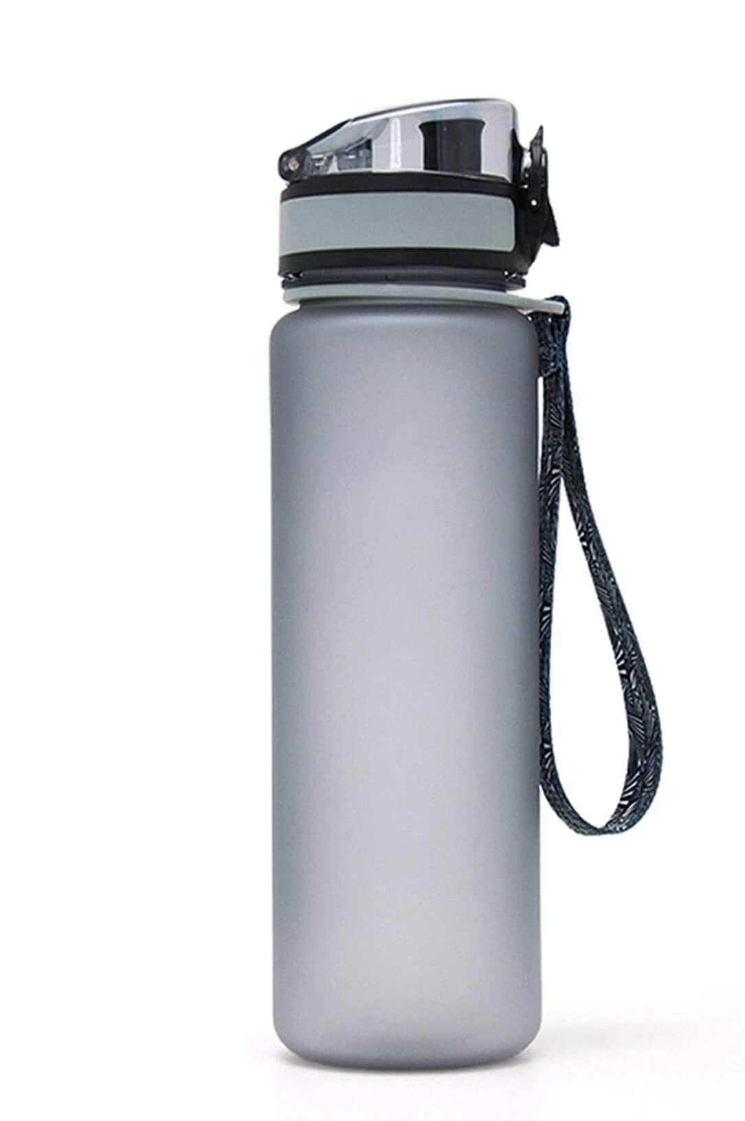 Premium 650ml Leakproof Sports Water Bottle - BPA-Free Plastic Drinkware for Gym, Running, Cycling & Outdoor Travel - Grey Protein Shaker & Hydration Bottle for Fitness Enthusiasts