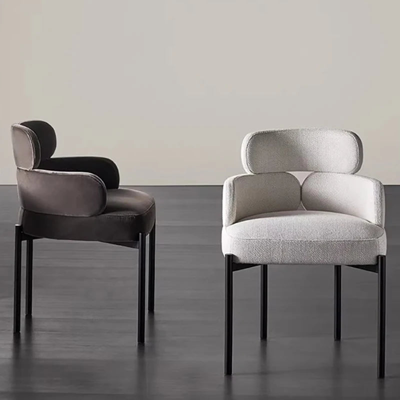 Minimalist Modern Boucle Dining Chair - Elegant & Comfortable for Home, Office, and Restaurant Use
