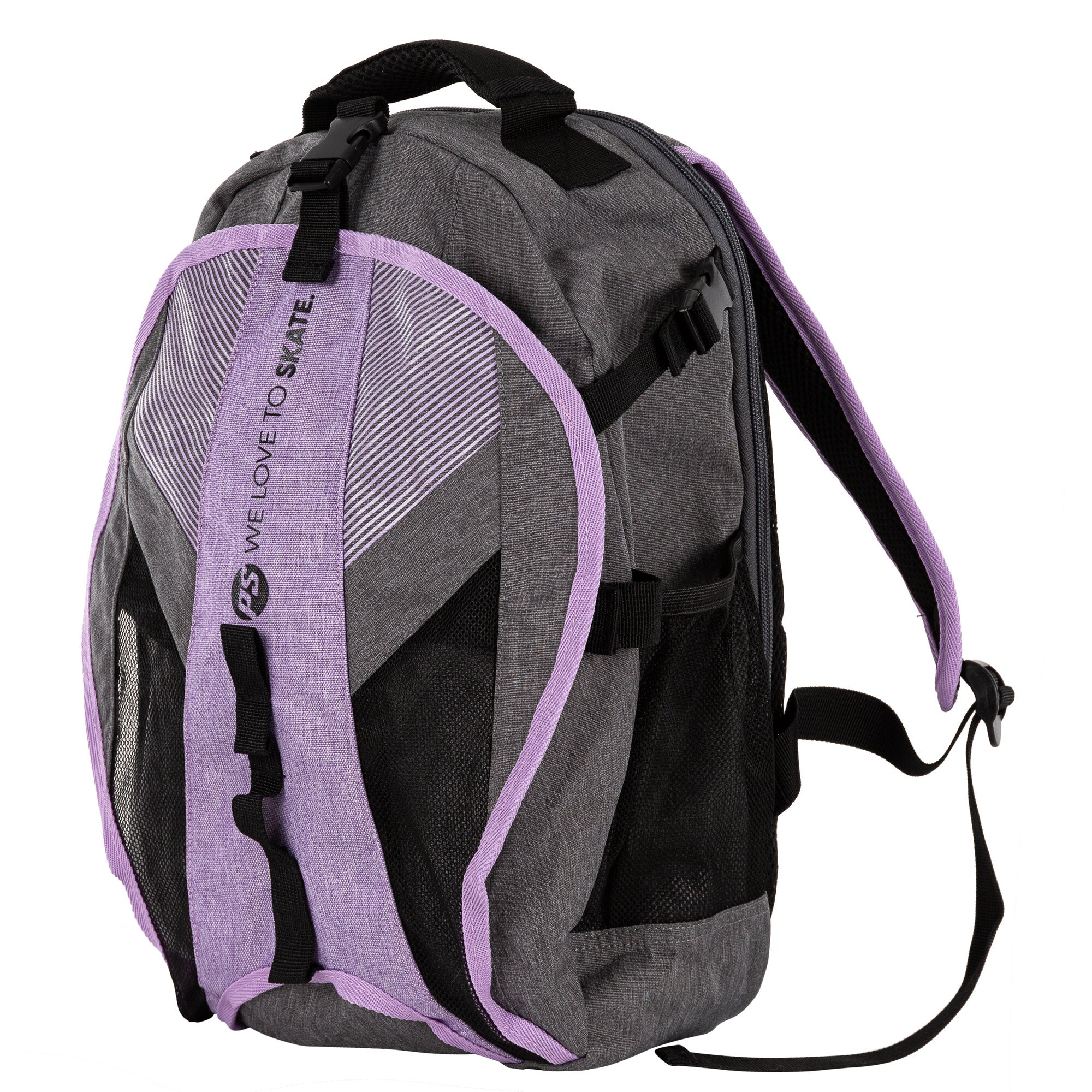 Dark Grey & Purple Fitness Backpack - Durable Gym Bag for Workout, Running & Travel - Perfect for Gym Enthusiasts & Athletes