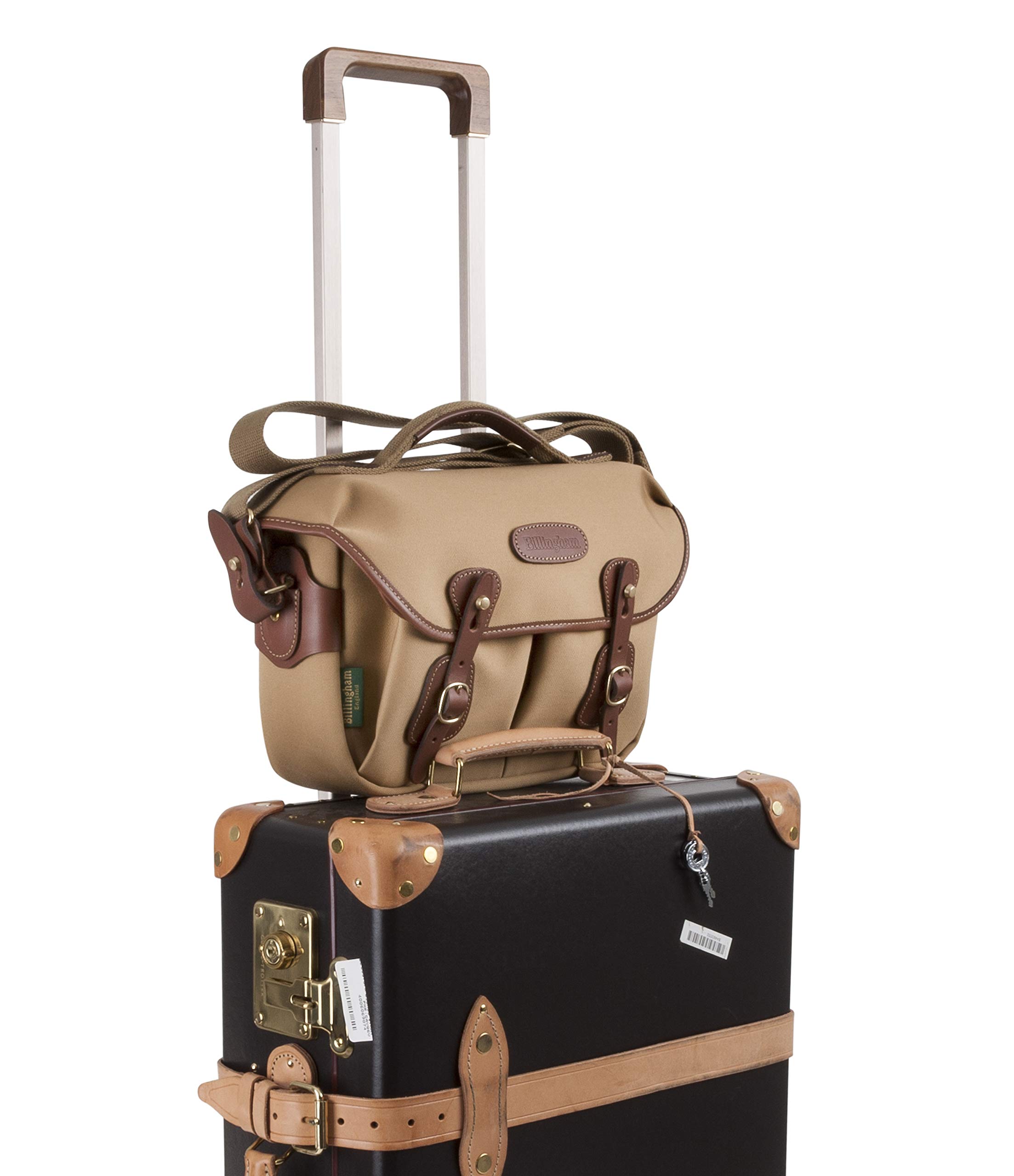 Billingham Hadley Small Pro Camera Bag - Khaki Canvas & Tan Leather - Durable DSLR & Mirrorless Camera Case for Travel & Photography