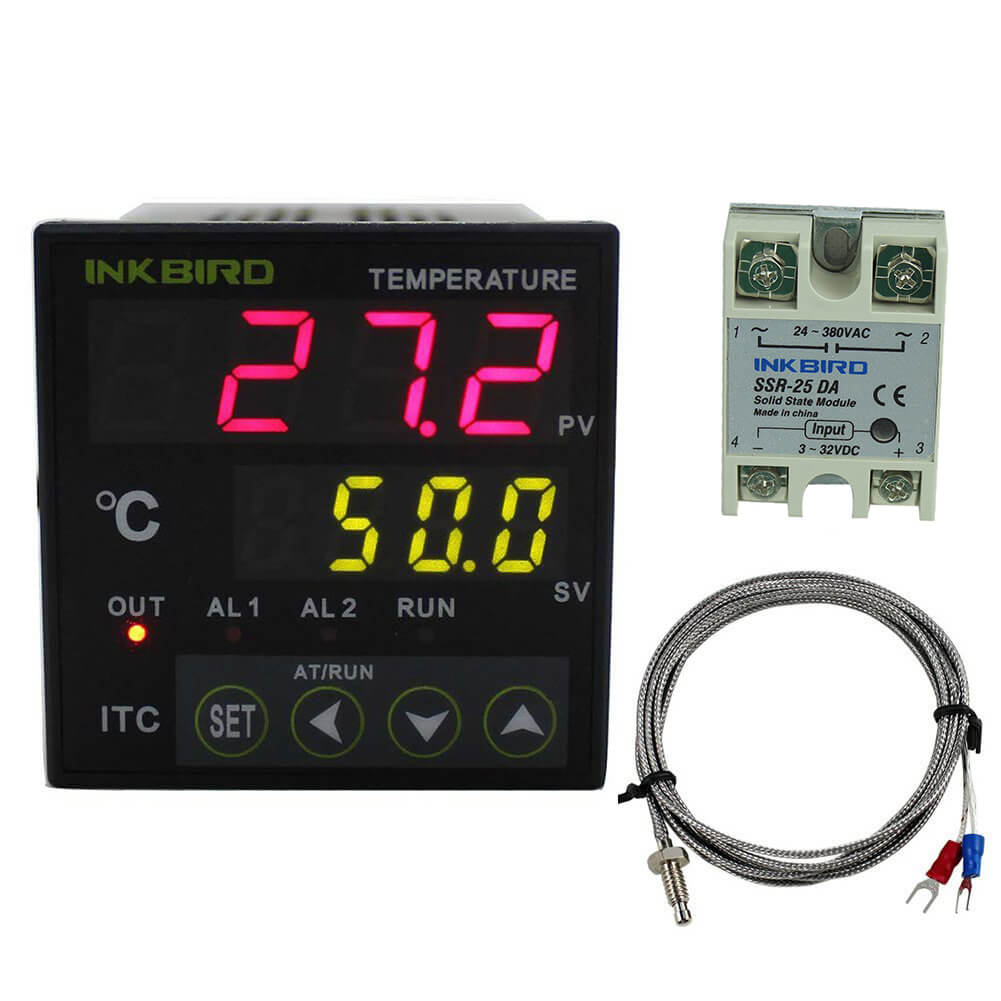 PID Temperature Controller ITC 100VH Kit - Digital Thermostat for Home Brewing, Sous Vide, Aquarium & Reptile Heating - Precise Temperature Control System
