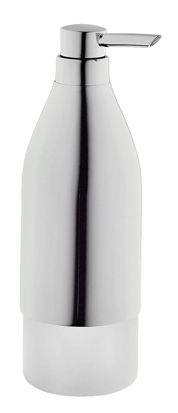 Luxury 9-inch Chrome Soap Dispenser for Bathroom & Kitchen Sink - Modern Touchless Design, AXOR 40819000 - Perfect for Home, Hotel, and Restaurant Use